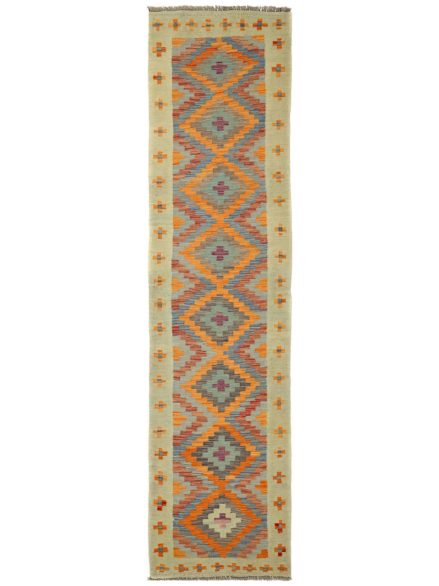 Kelim Afghan Old style Matta 75x297