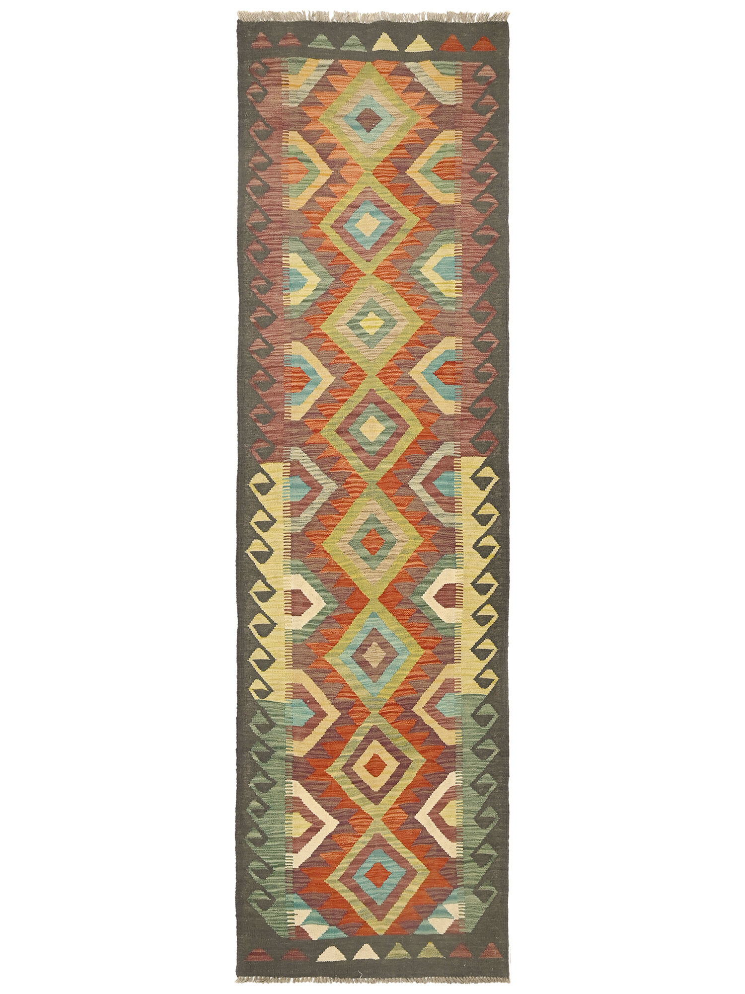 Kelim Afghan Old style Matta 83x293