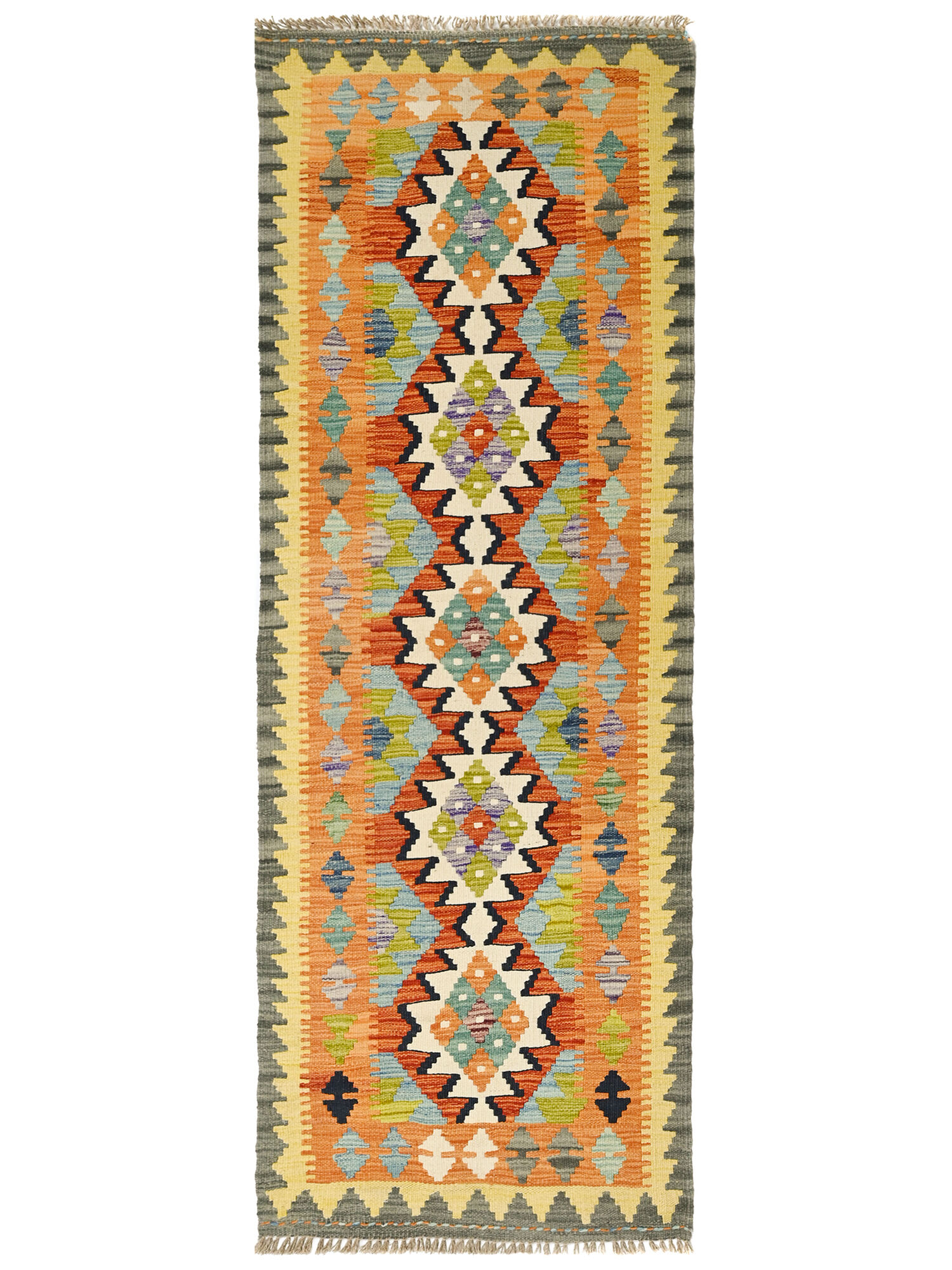 Kelim Afghan Old style Matta 70x196