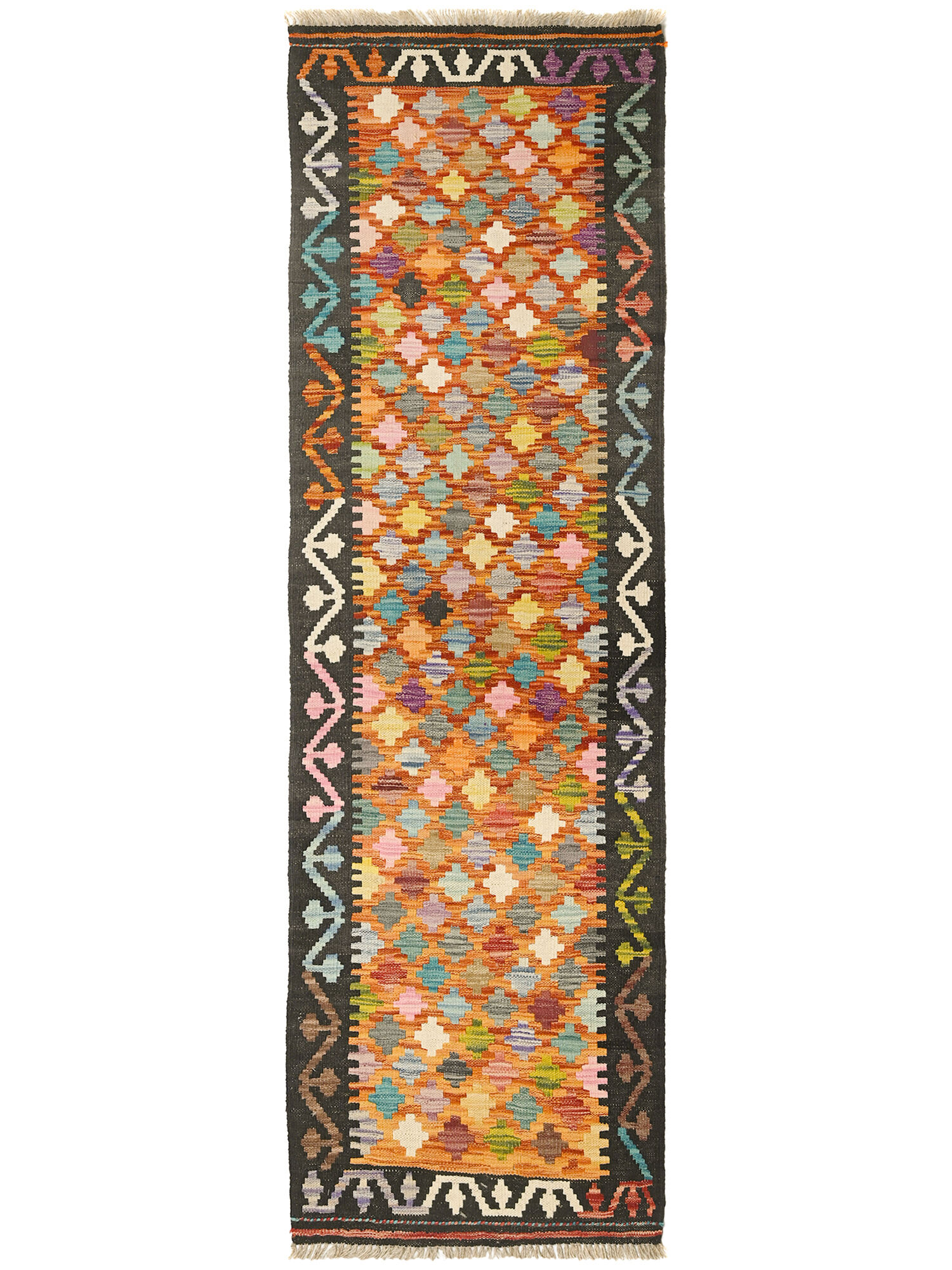 Kelim Afghan Old style Matta 64x209