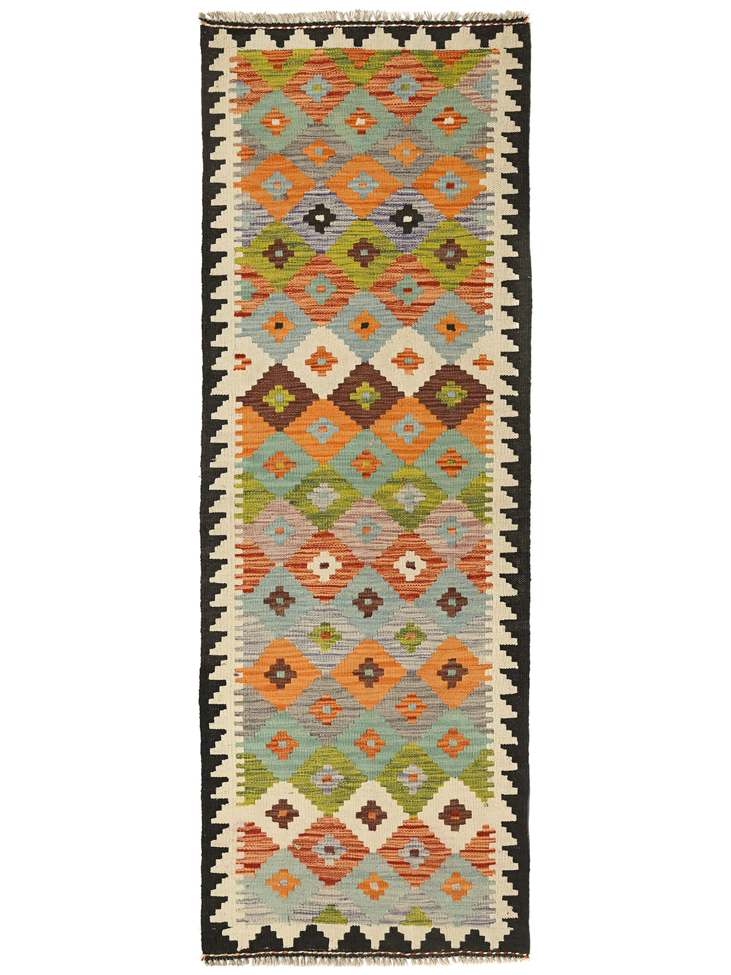Kelim Afghan Old style Matta 68x195