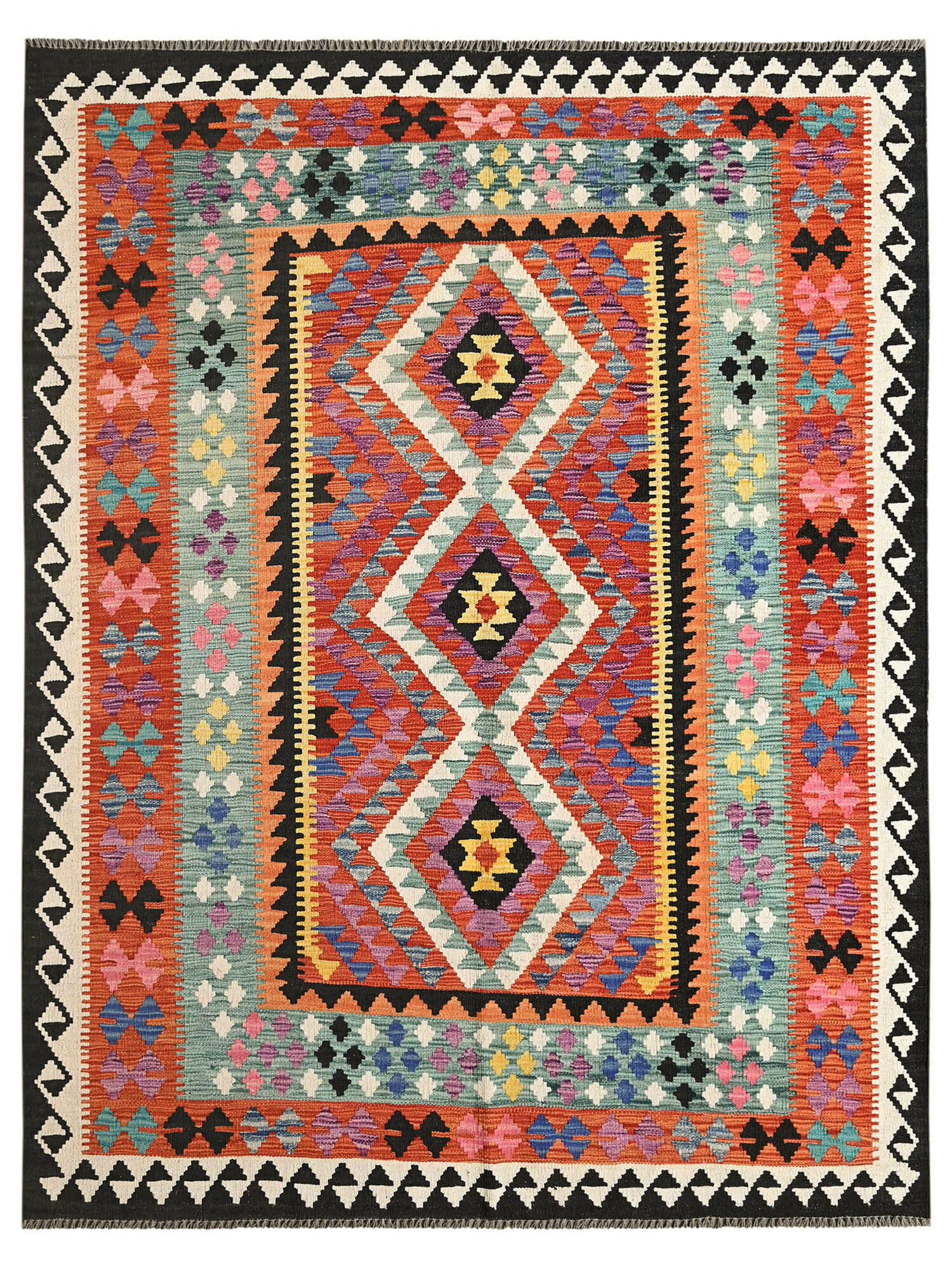 Kelim Afghan Old style Matta 156x204