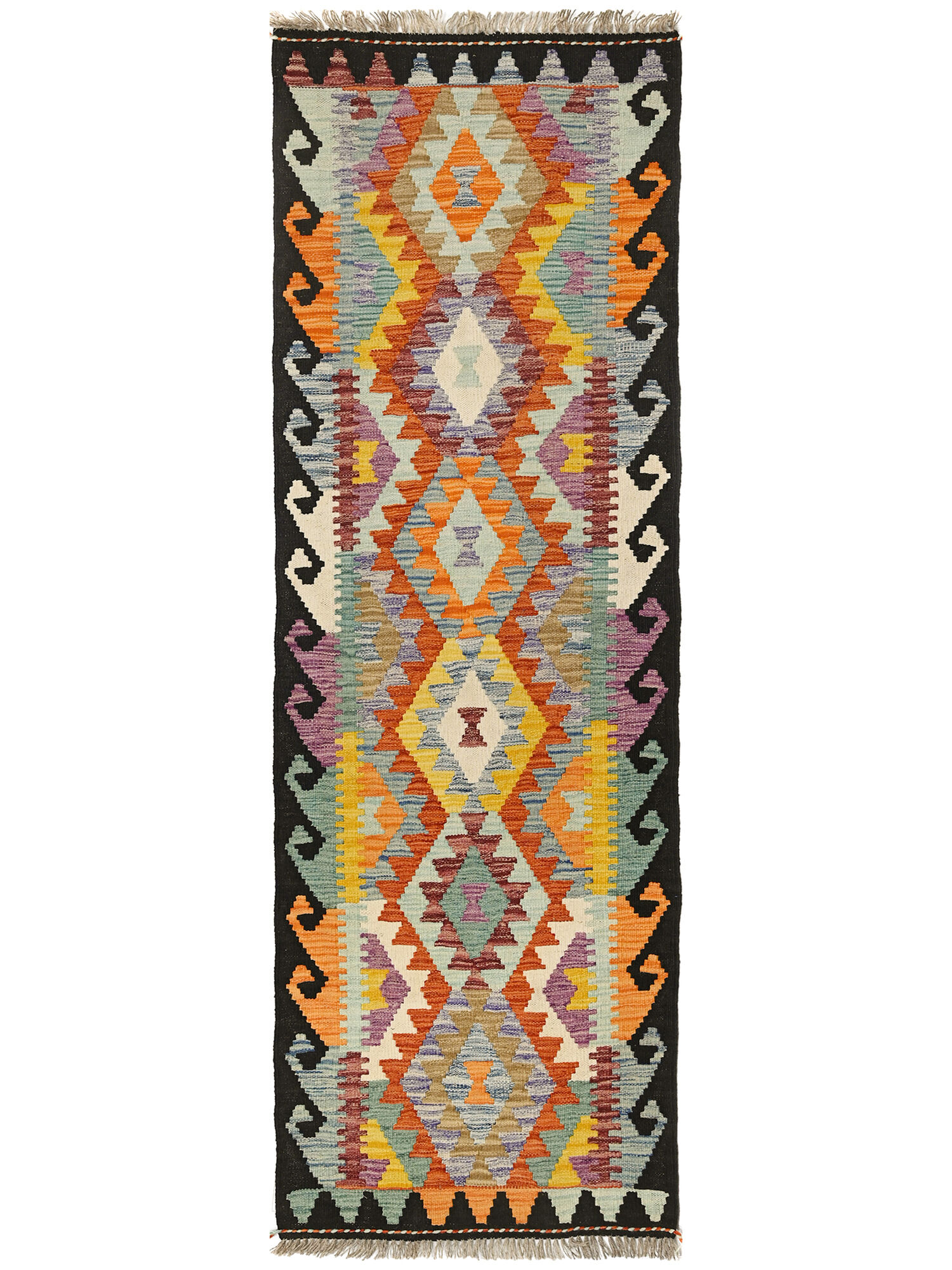 Kelim Afghan Old style Matta 65x197