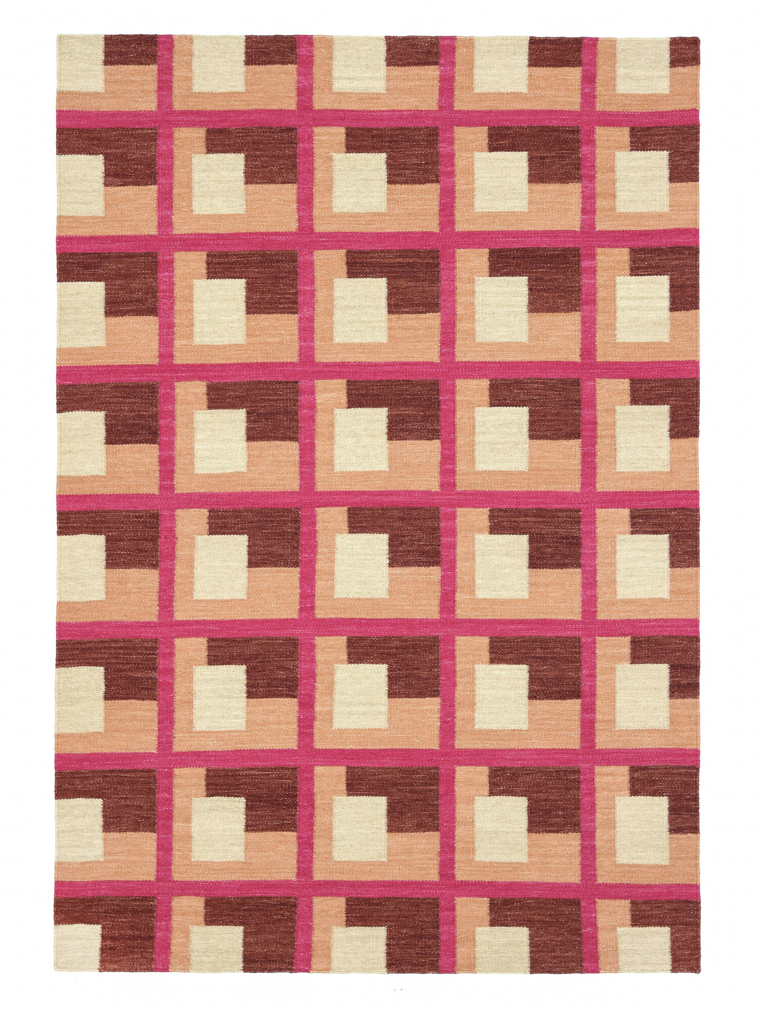 Arcadia Matta - Rosa / Flerfärgad 160x230