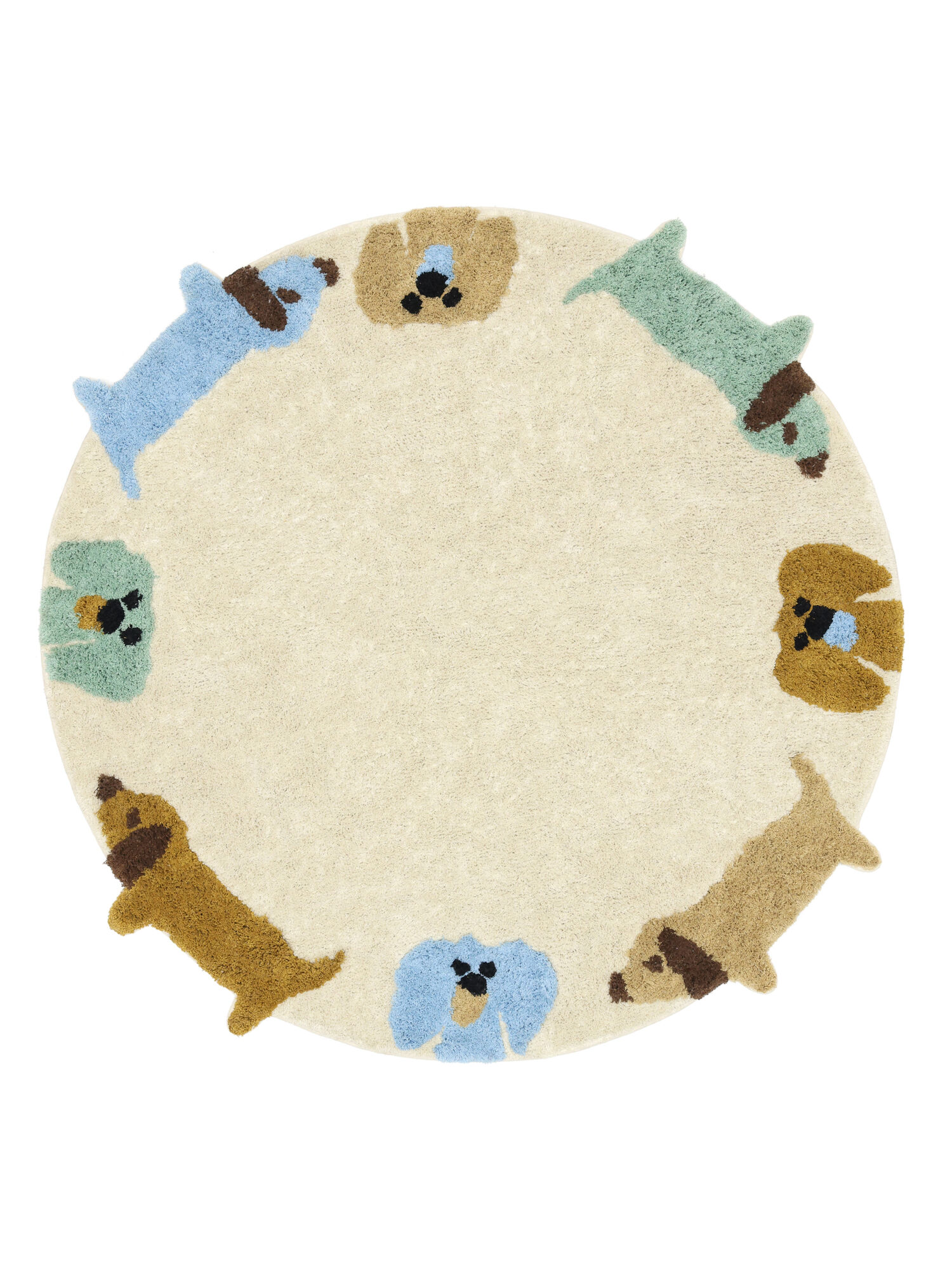 Pupcircle Matta - Flerfärgad (pastell) Ø 150