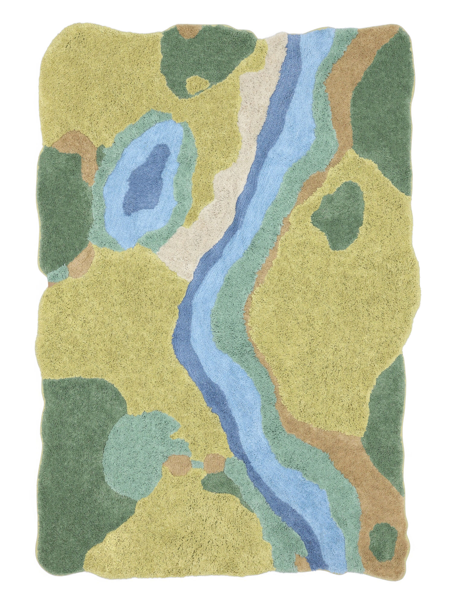 Natura Matta - Bl&aring; / Gr&ouml;n 140x200