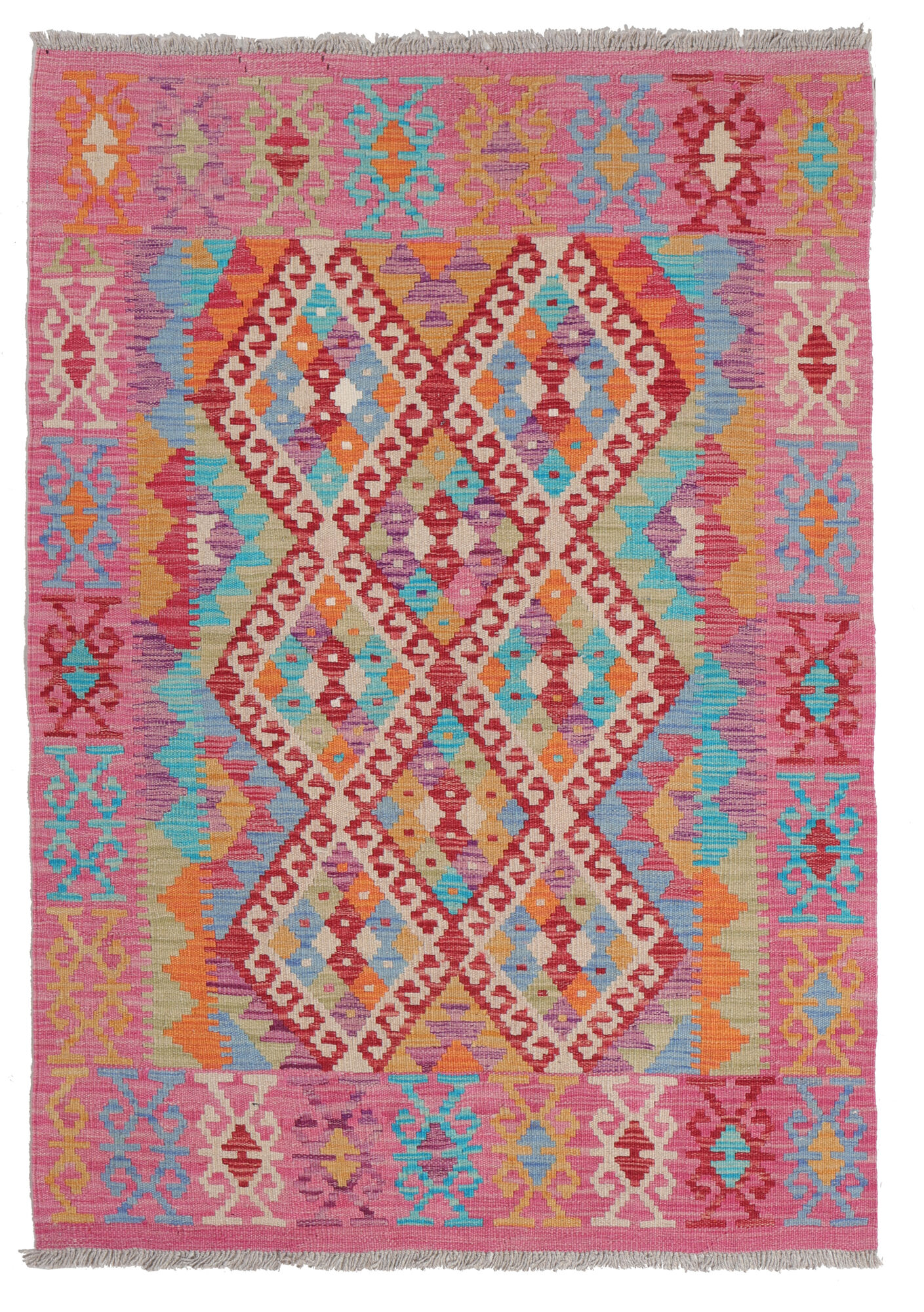Kelim Afghan Old style Matta 100x148