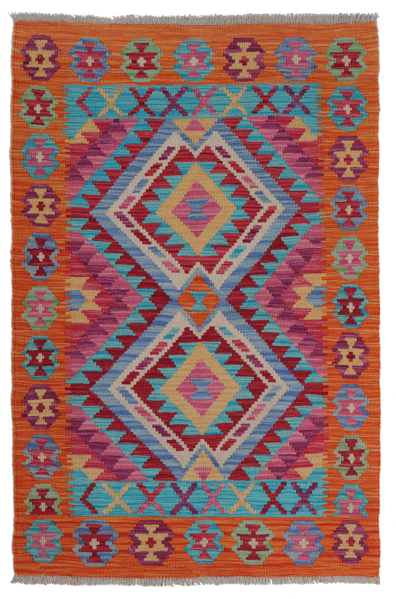 Kelim Afghan Old style Matta 98x150