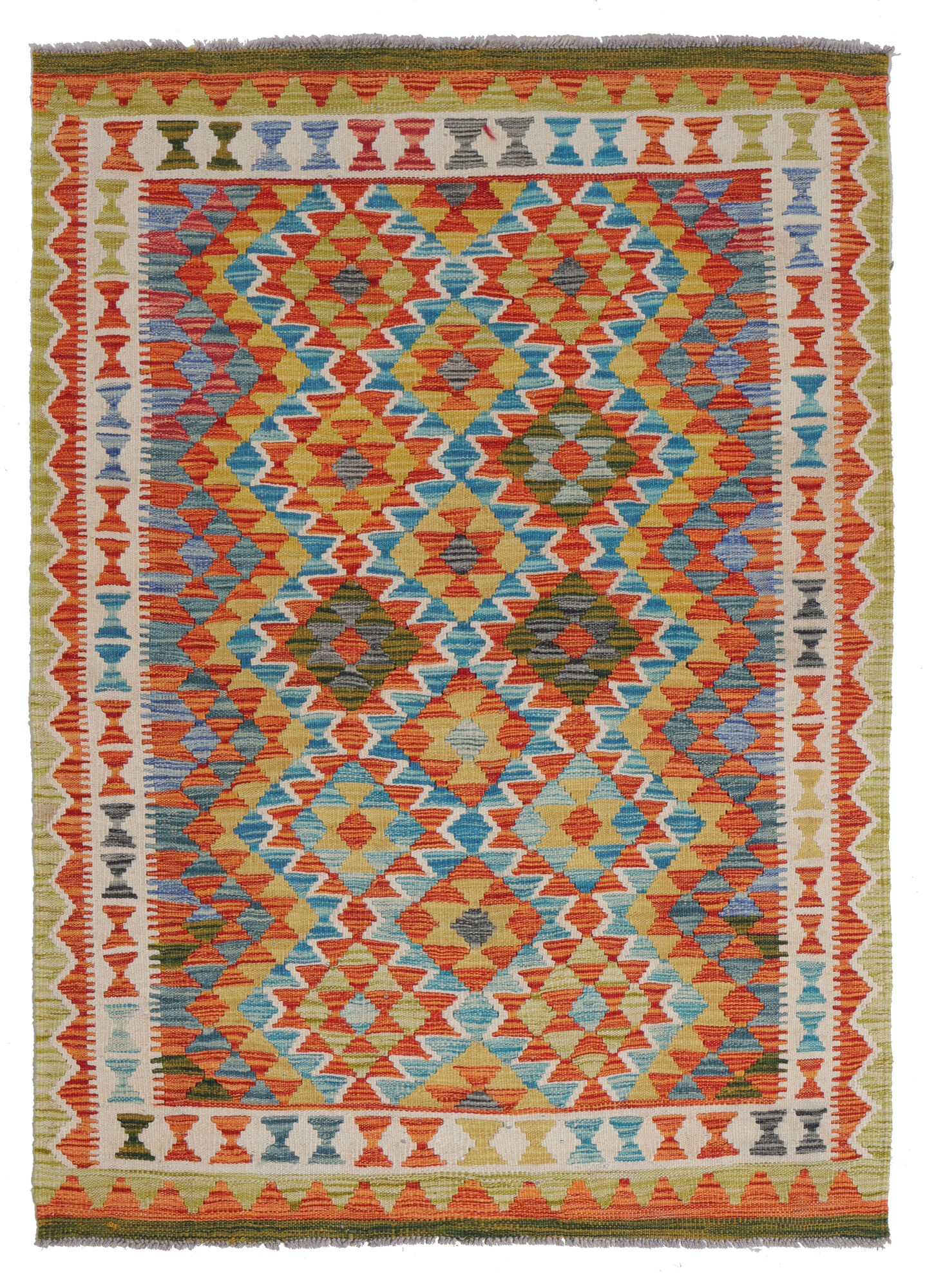 Kelim Afghan Old style Matta 105x149