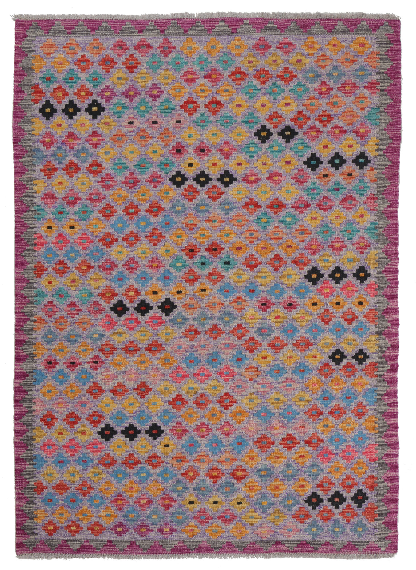 Kelim Afghan Old style Matta 125x176