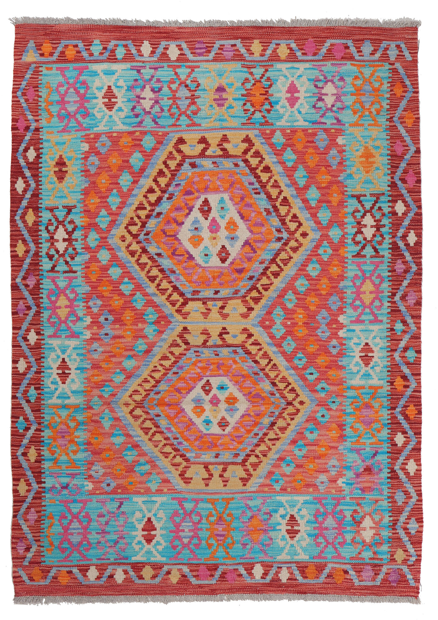 Kelim Afghan Old style Matta 127x184