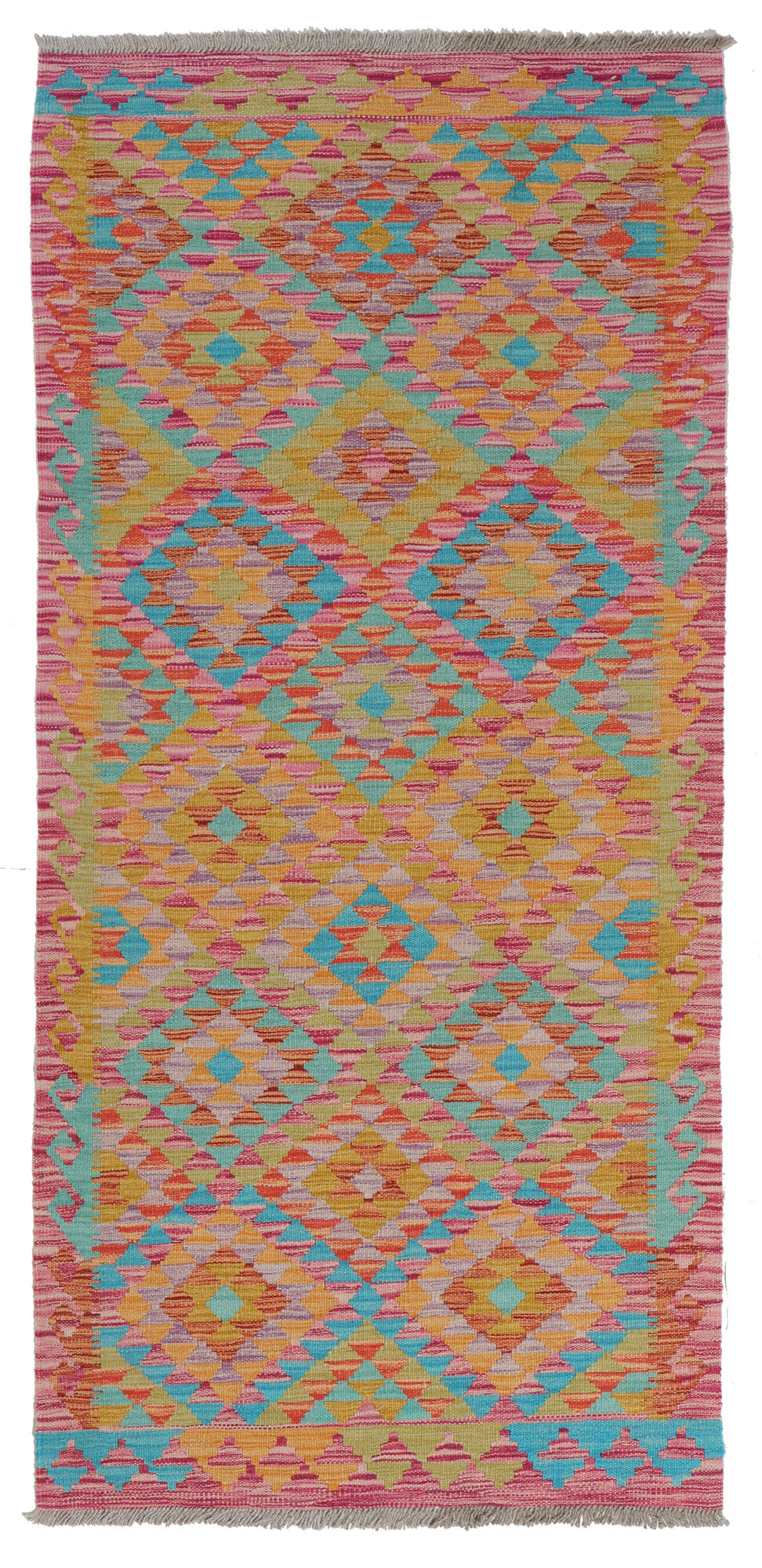 Kelim Afghan Old style Matta 89x199