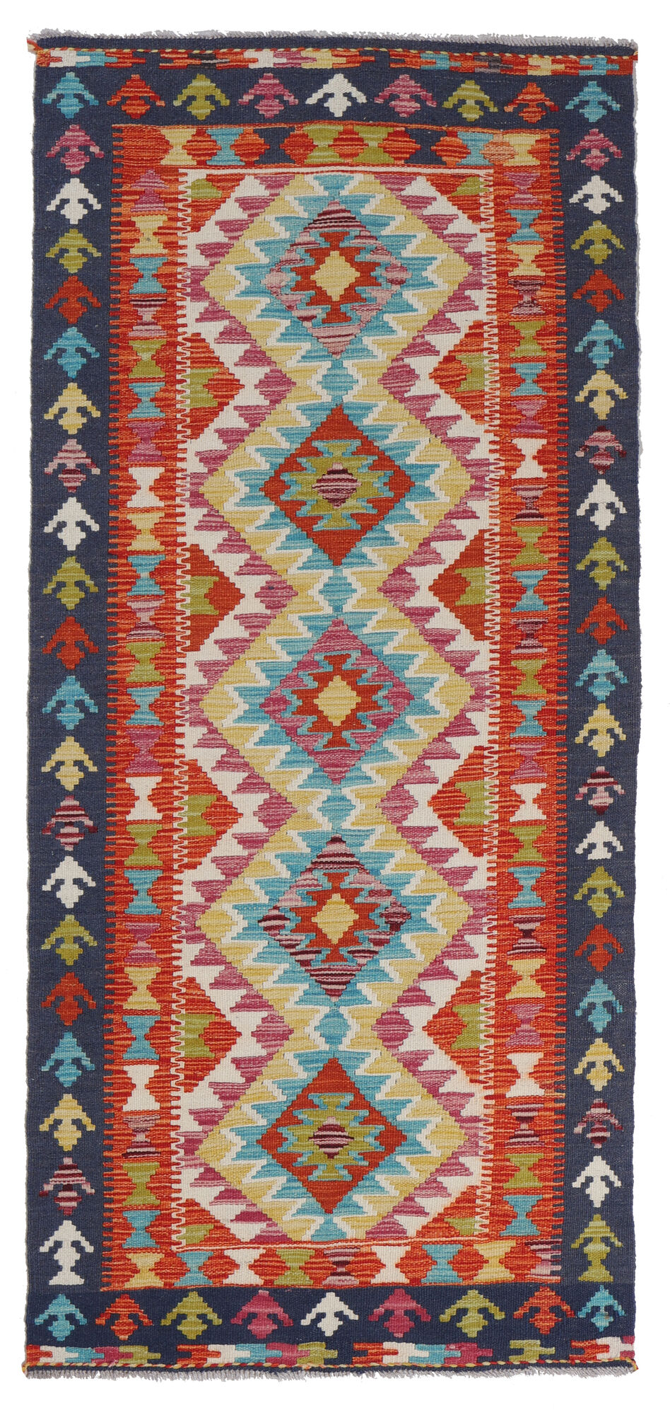 Kelim Afghan Old style Matta 84x201