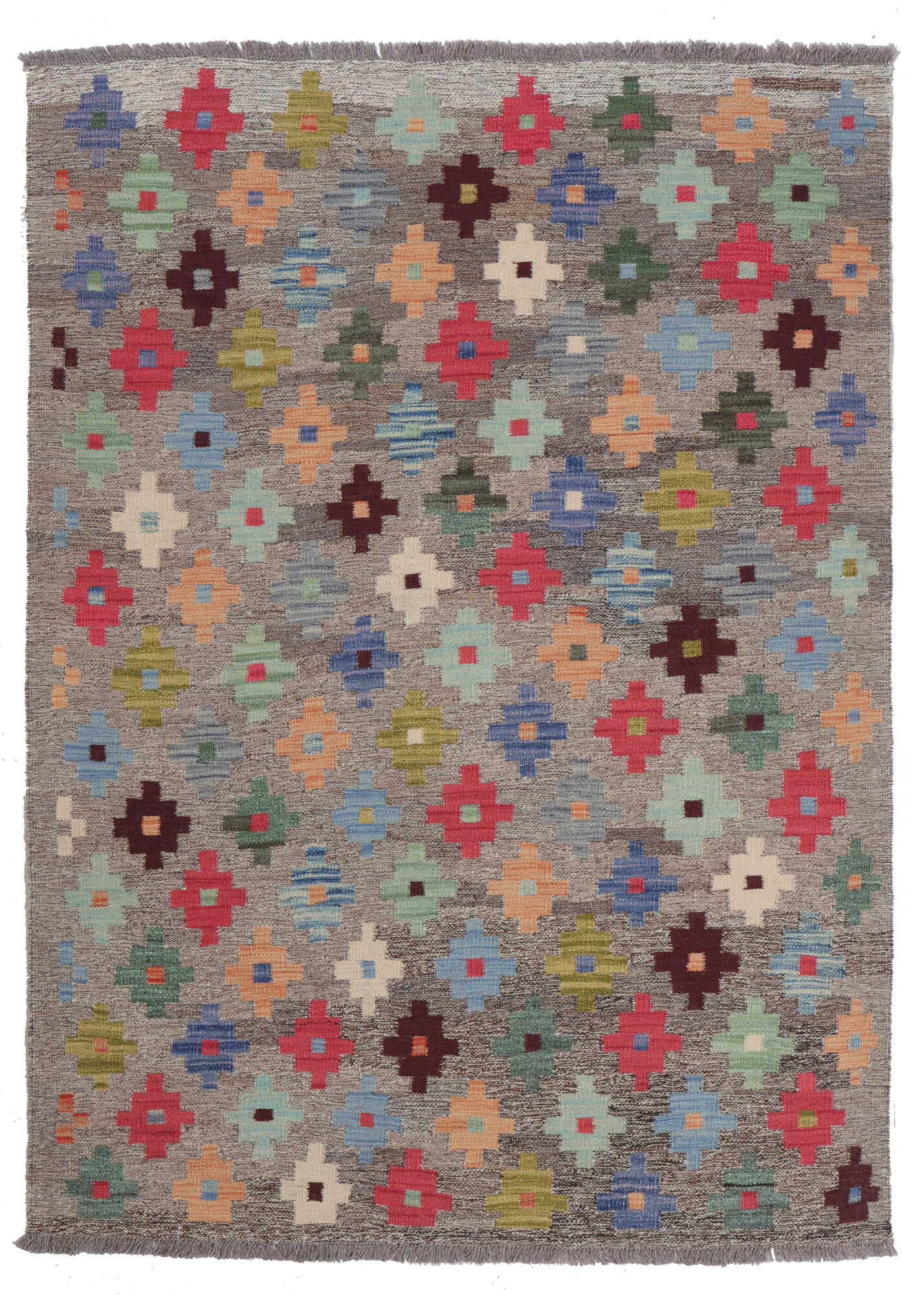 Kelim Afghan Old style Matta 123x178