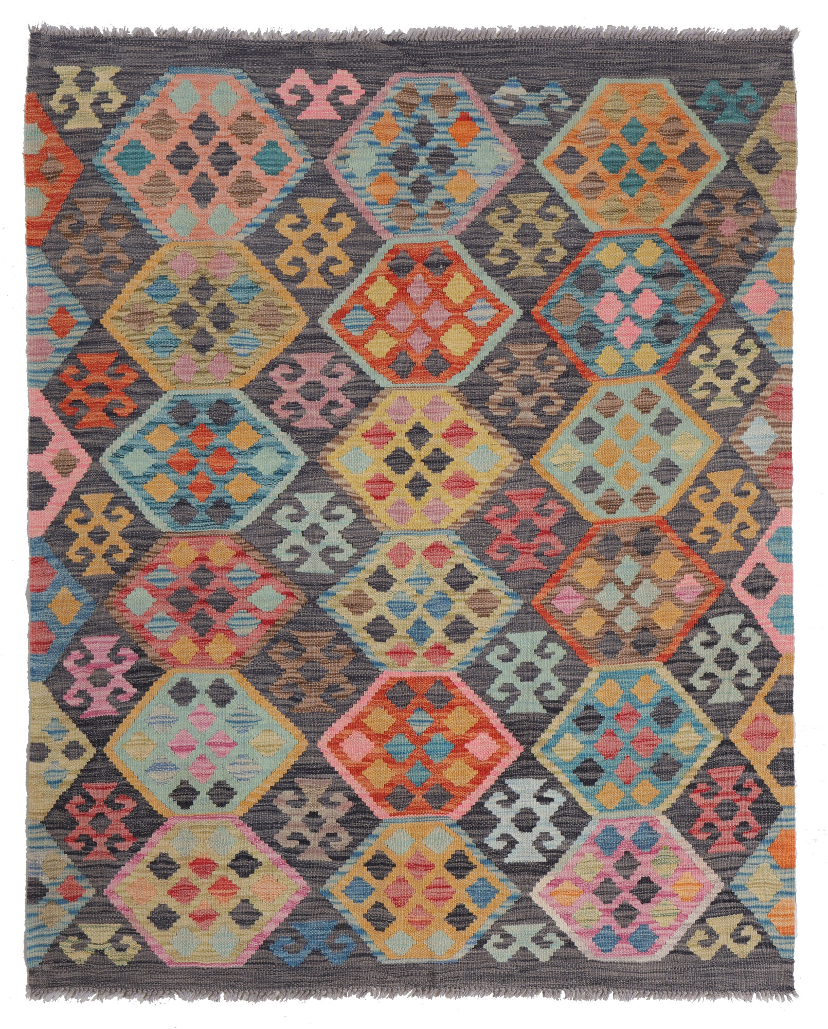 Kelim Afghan Old style Matta 133x170