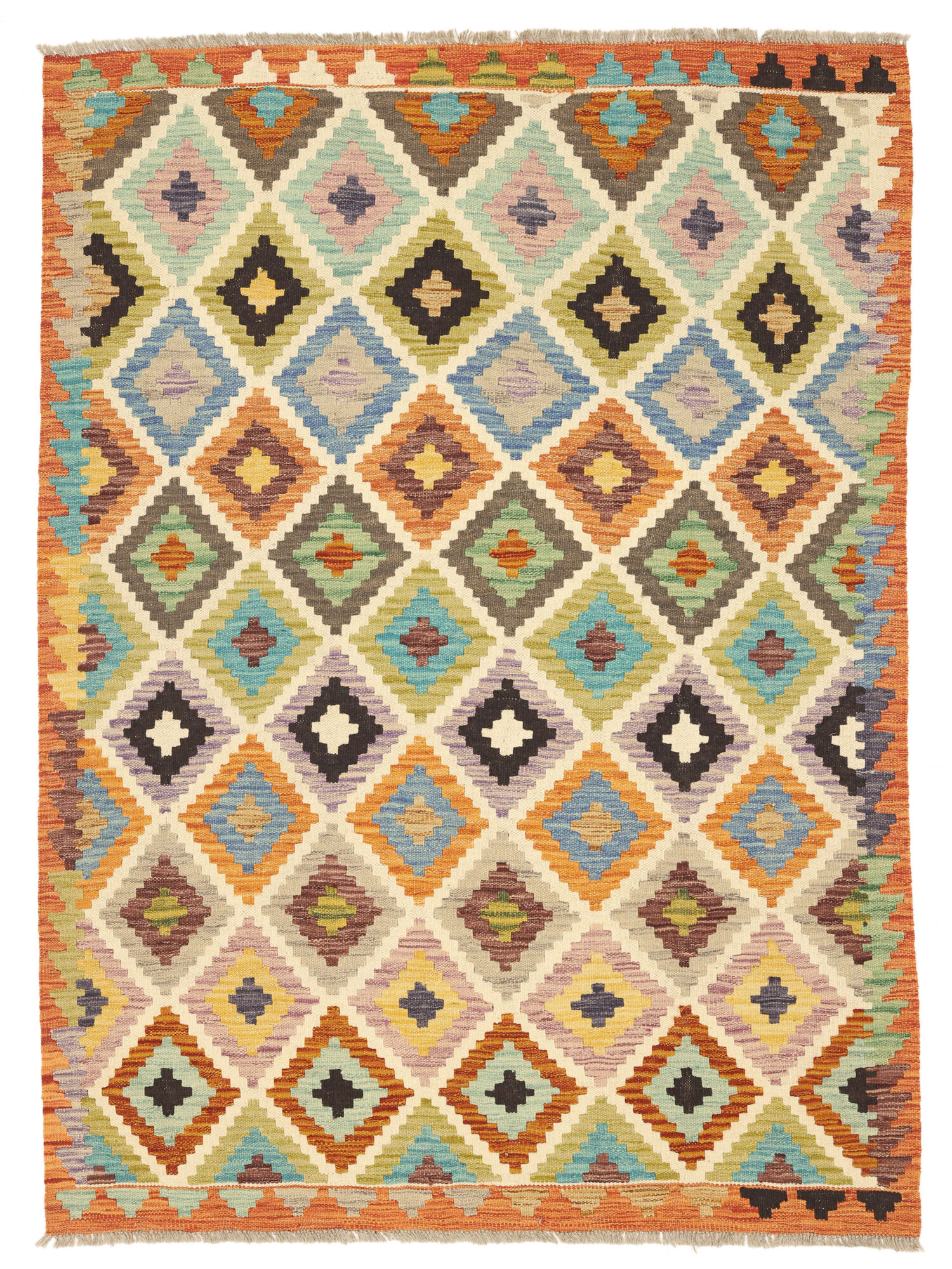 Kelim Afghan Old style Matta 124x172