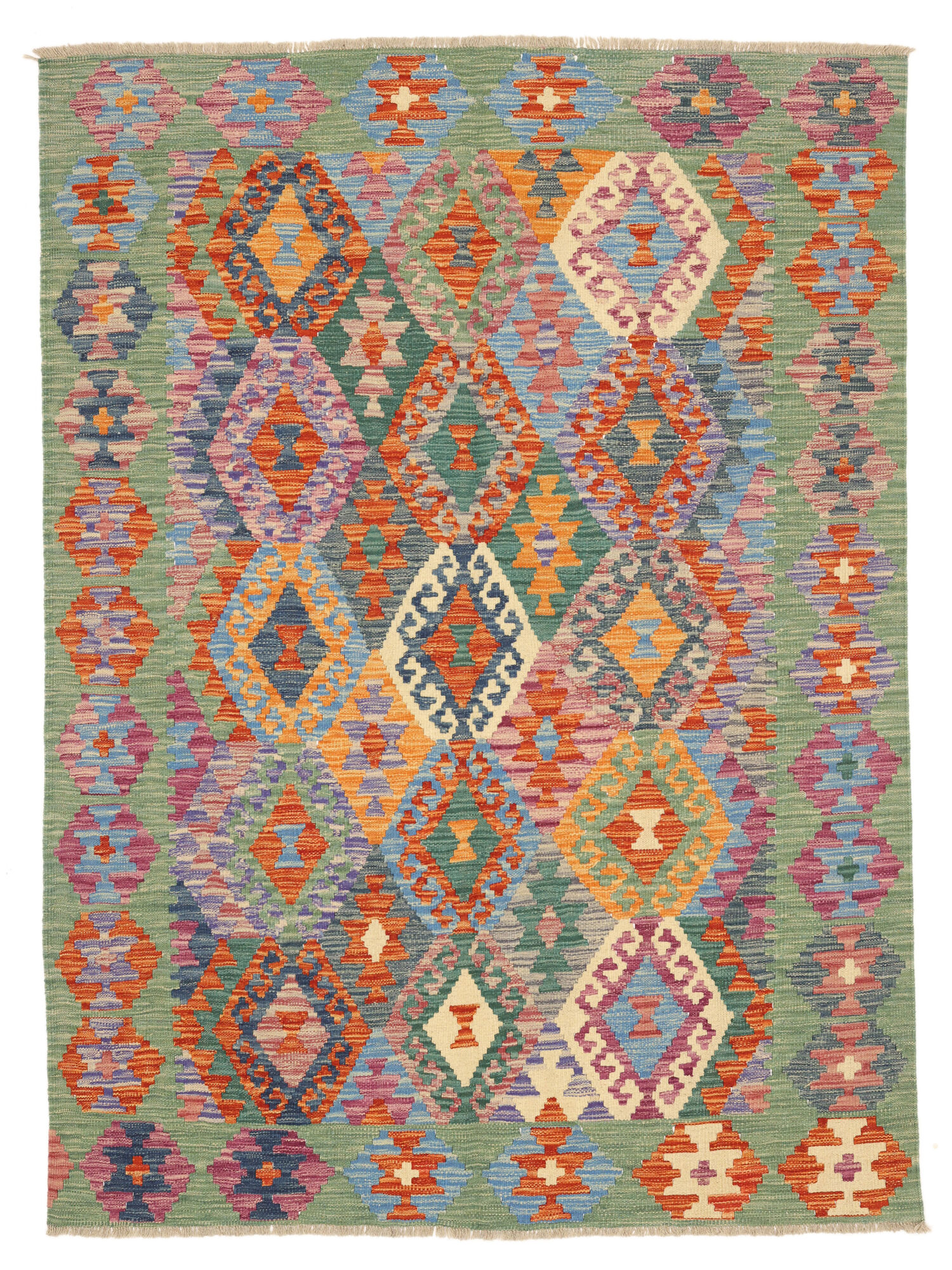 Kelim Afghan Old style Matta 150x200