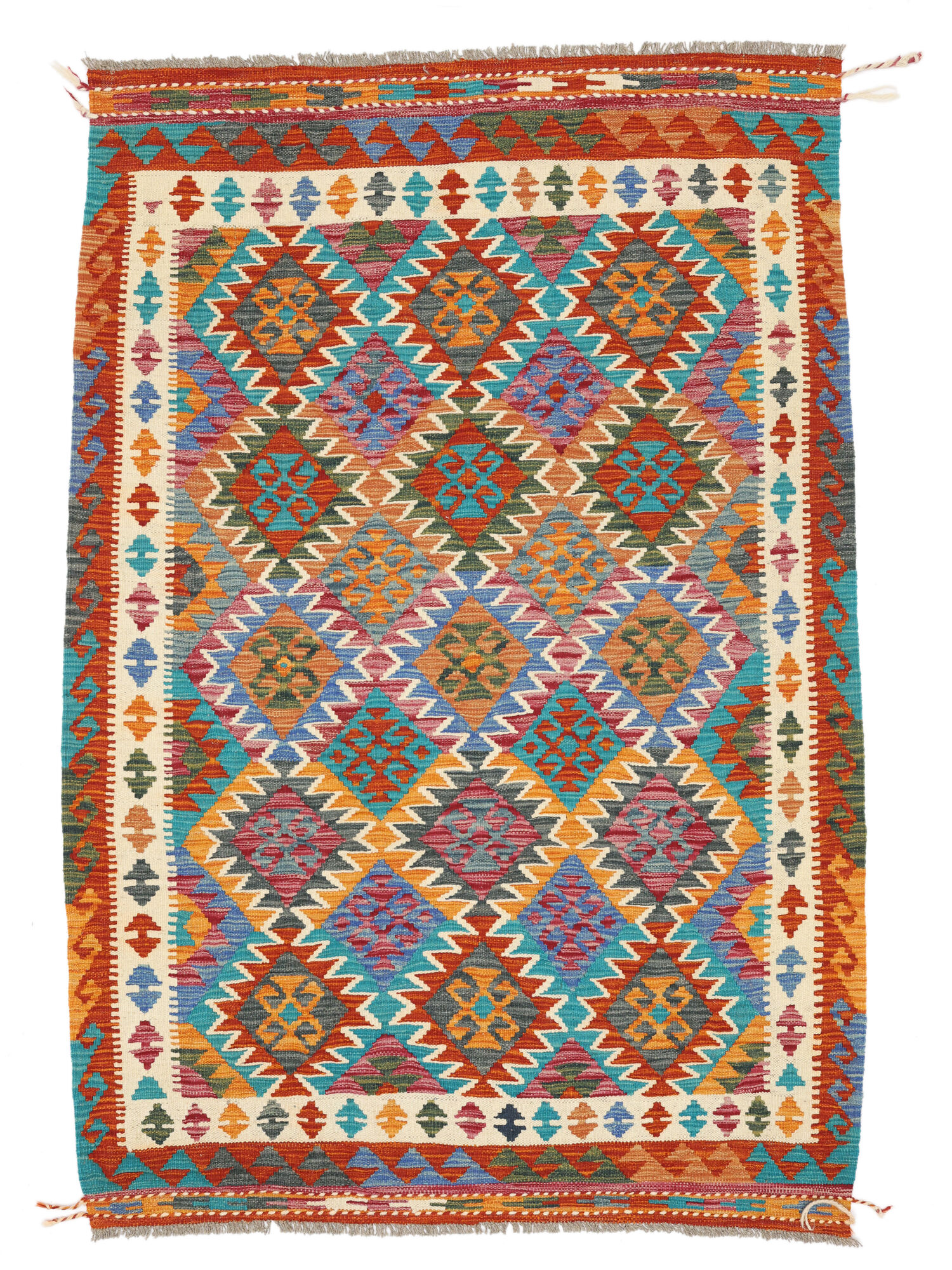 Kelim Afghan Old style Matta 131x194