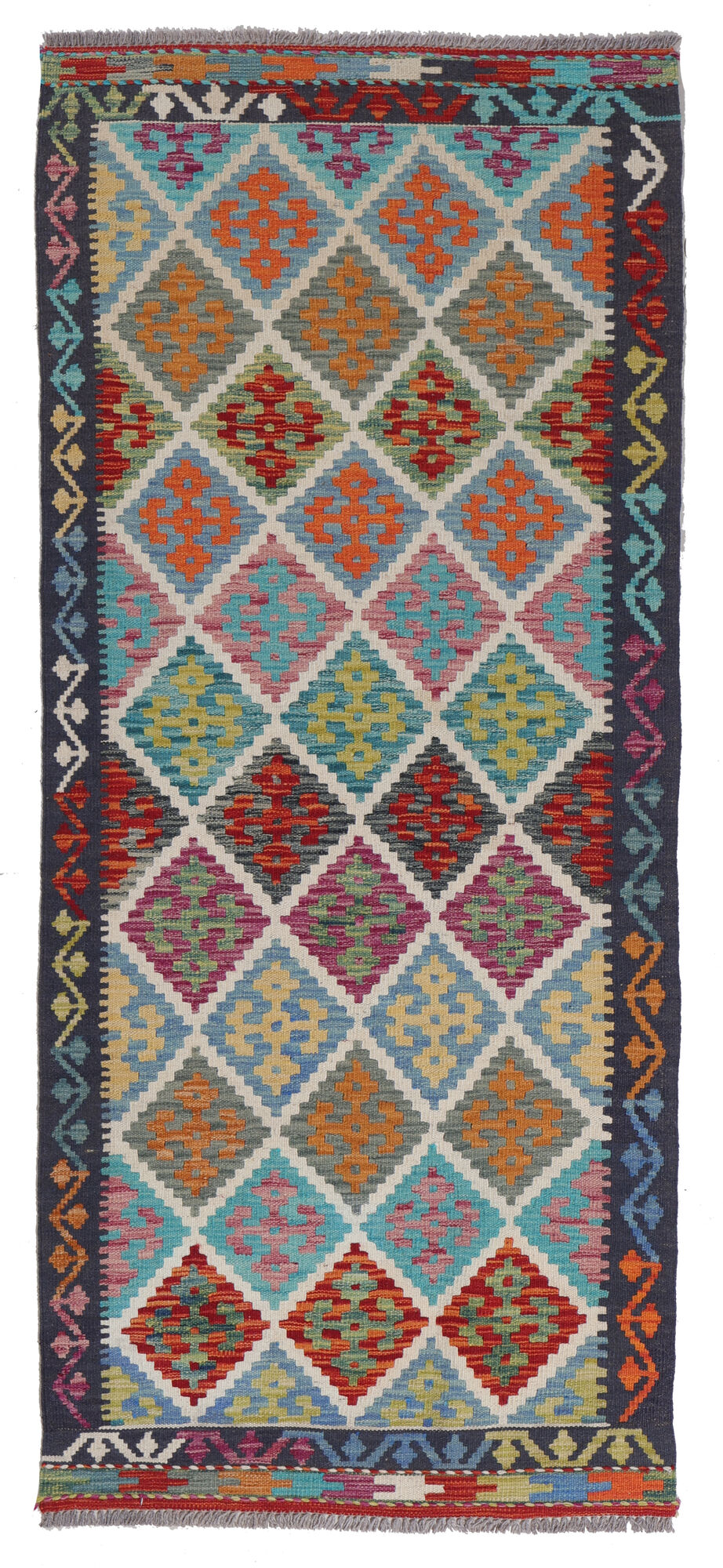 Kelim Afghan Old style Matta 84x198