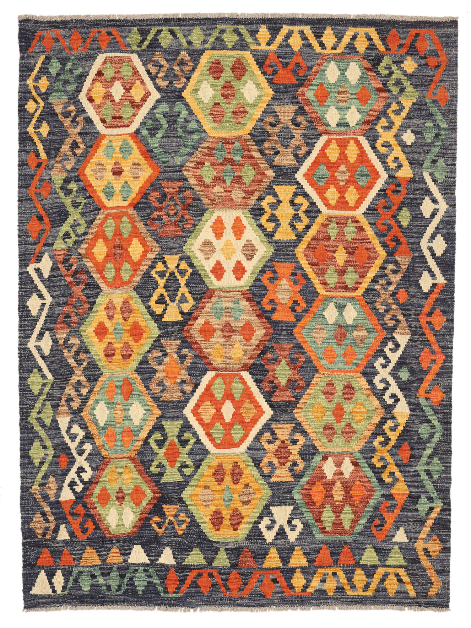 Kelim Afghan Old style Matta 131x179