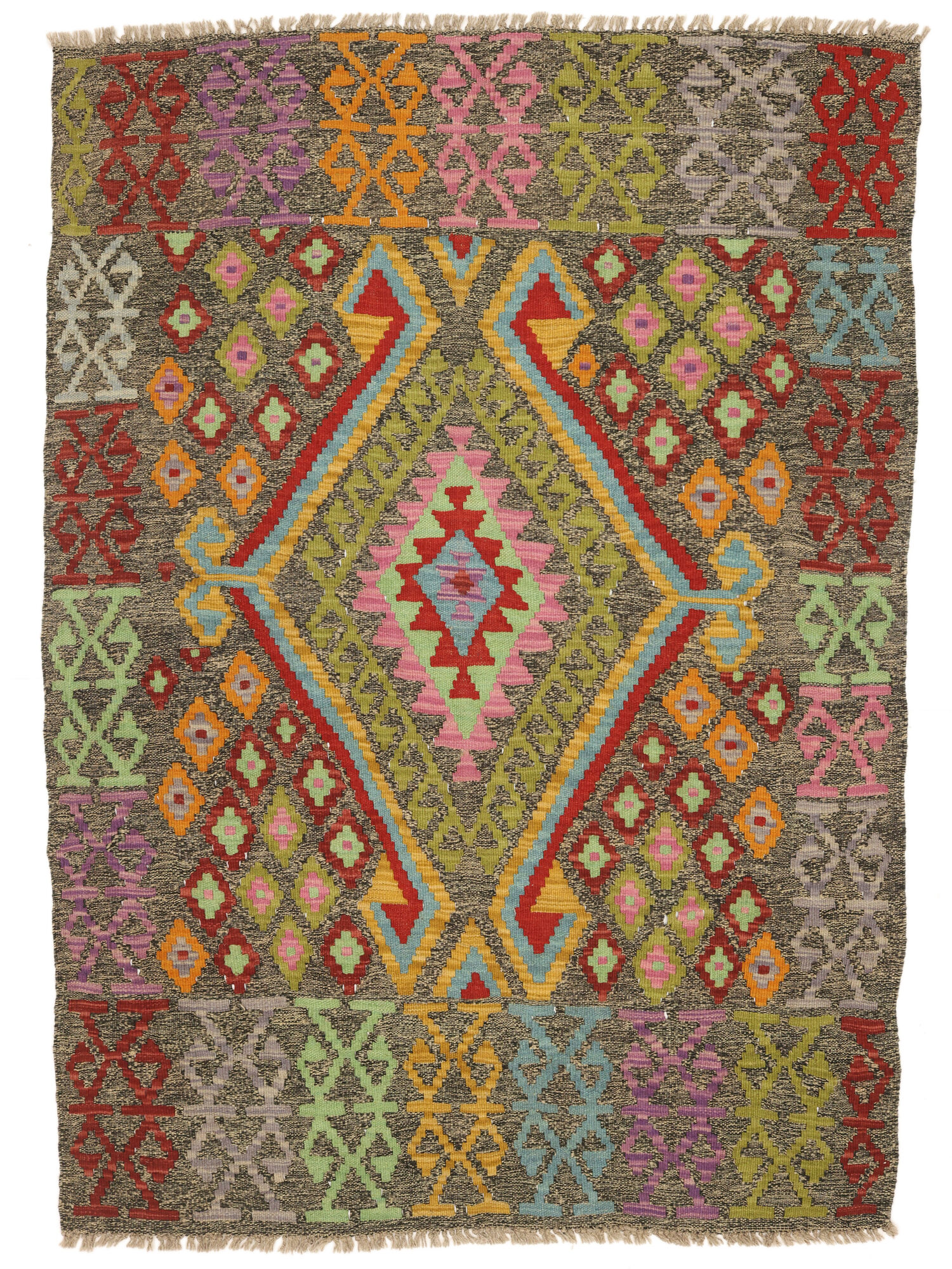 Kelim Afghan Old style Matta 110x146