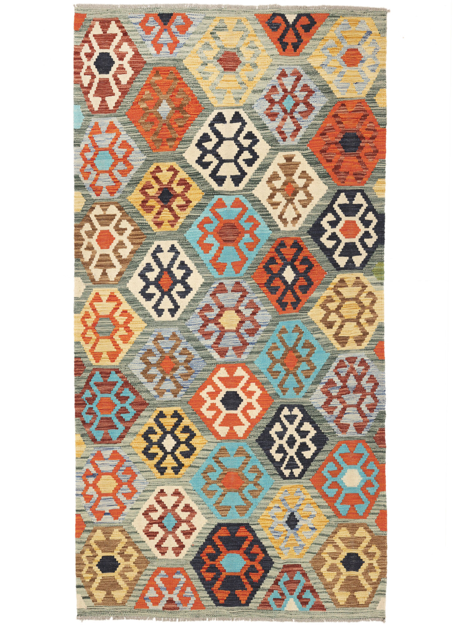Kelim Afghan Old style Matta 102x201