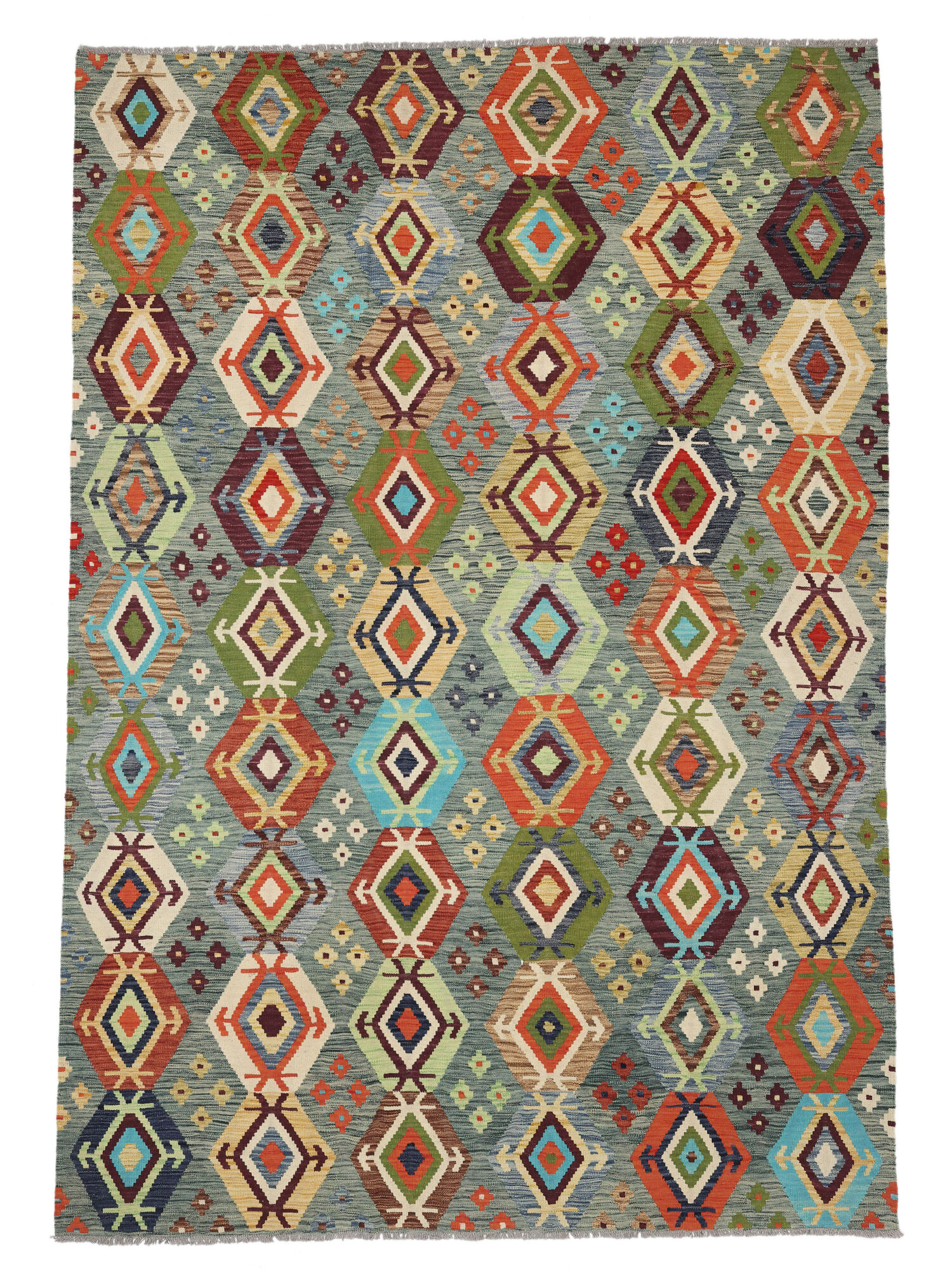 Kelim Afghan Old style Matta 204x297