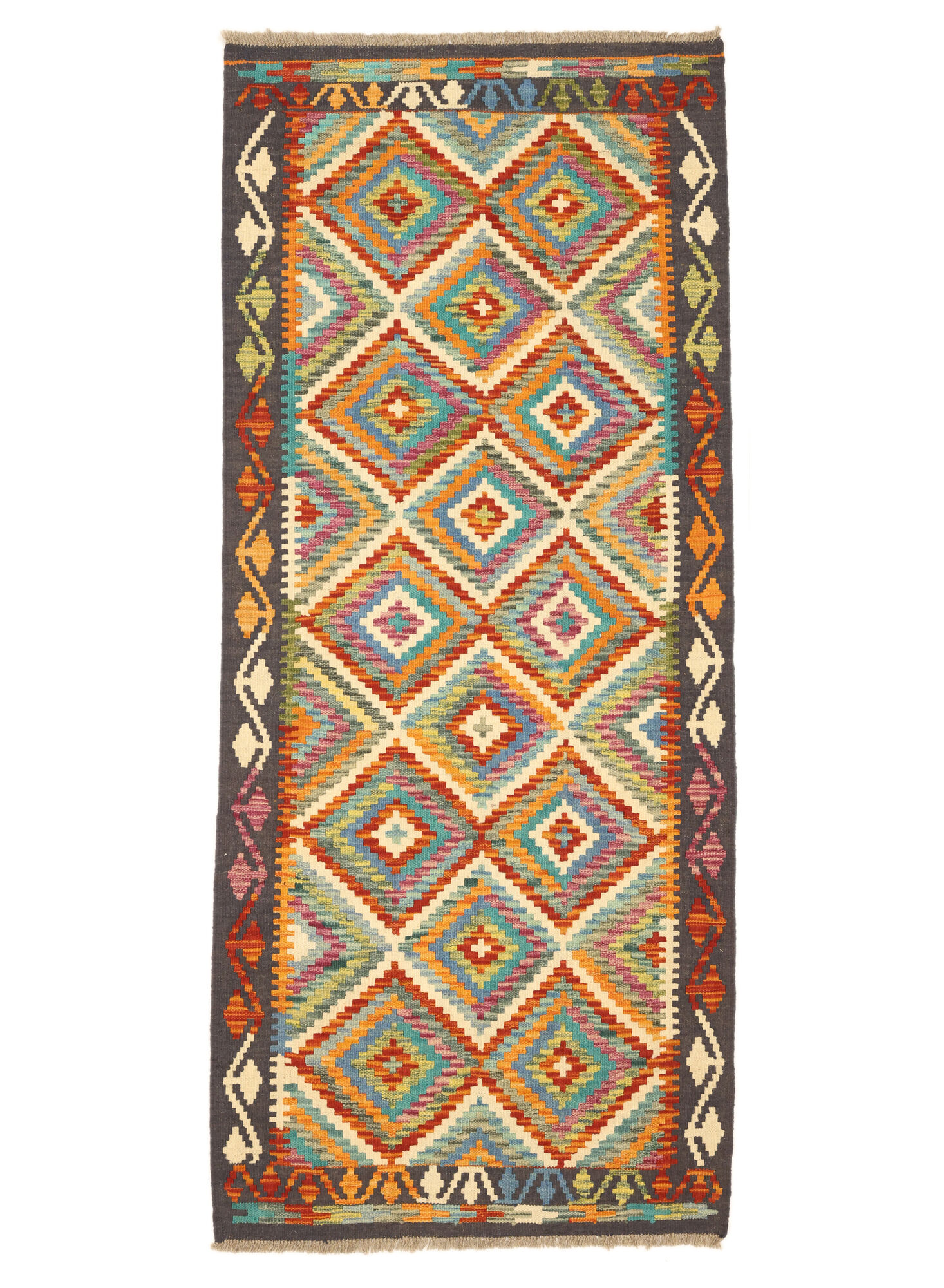 Kelim Afghan Old style Matta 83x194