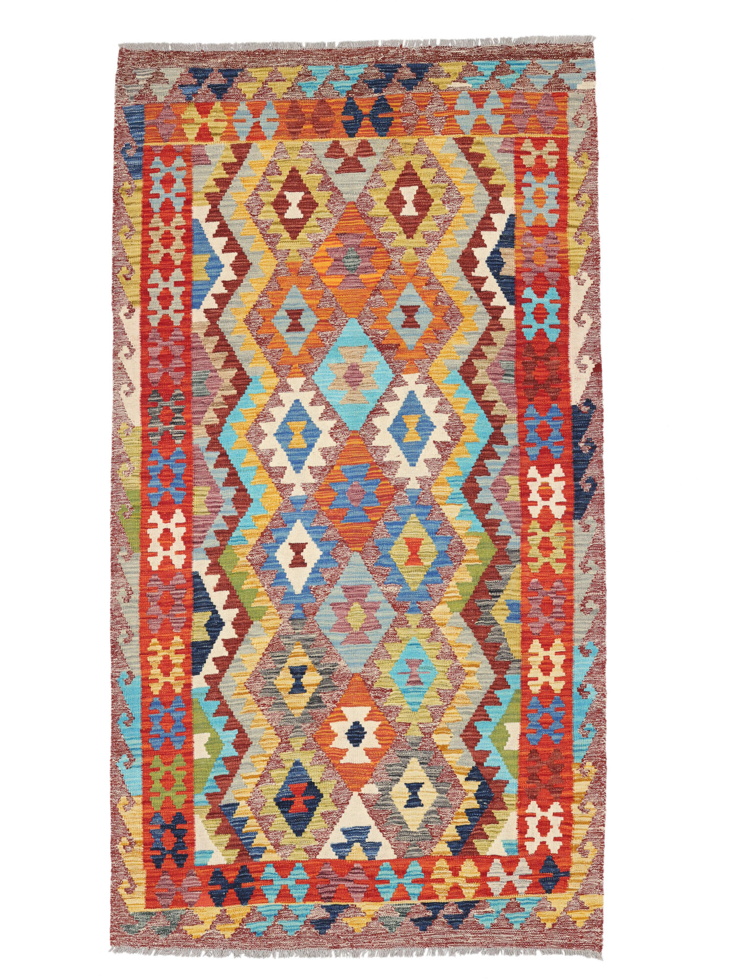 Kelim Afghan Old style Matta 109x199