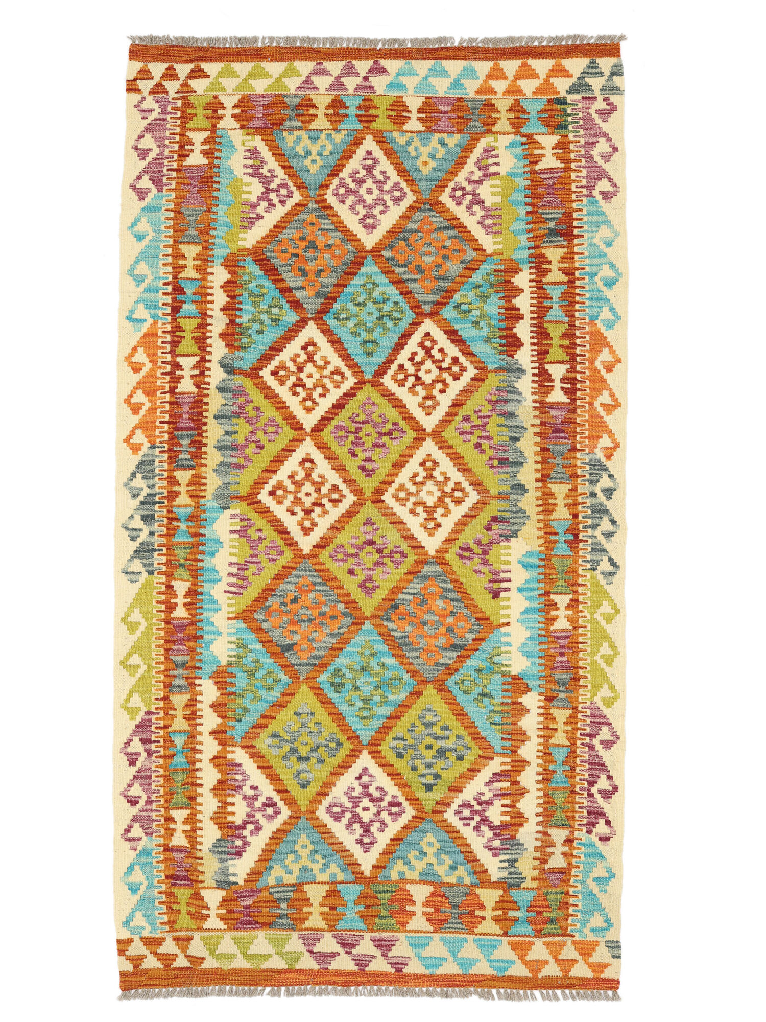 Kelim Afghan Old style Matta 102x188