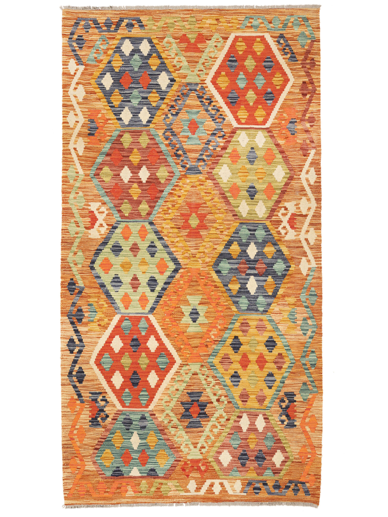Kelim Afghan Old style Matta 104x200