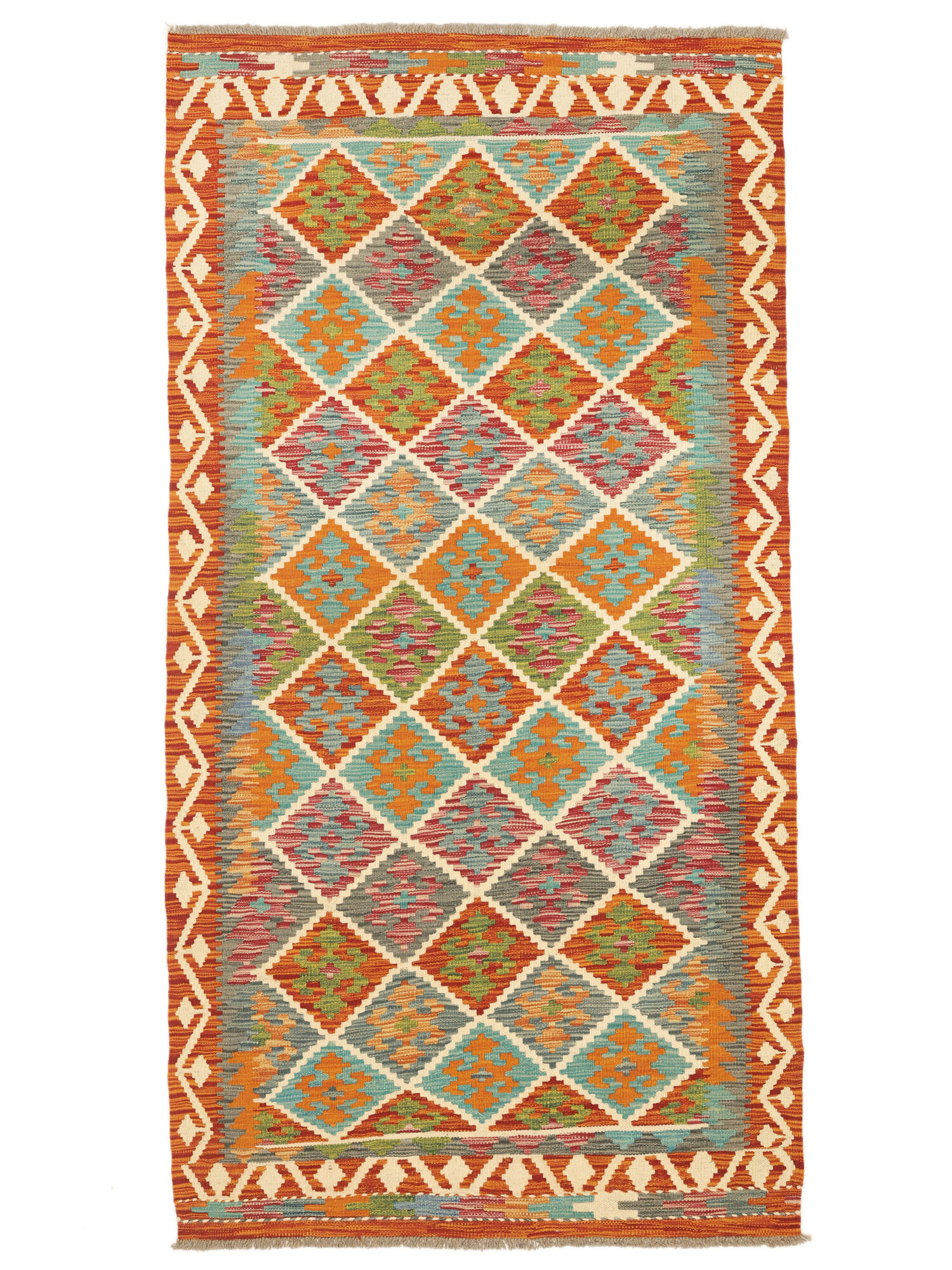 Kelim Afghan Old style Matta 104x200