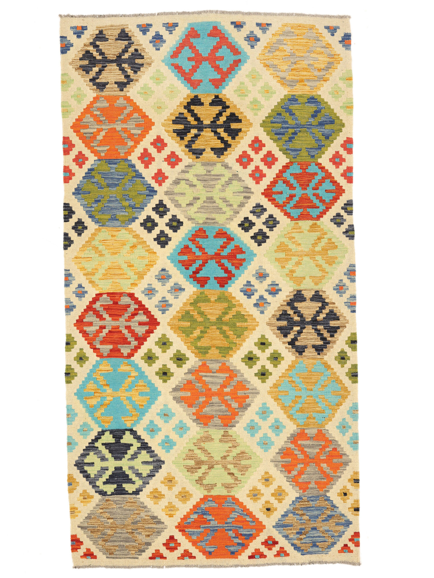 Kelim Afghan Old style Matta 107x205