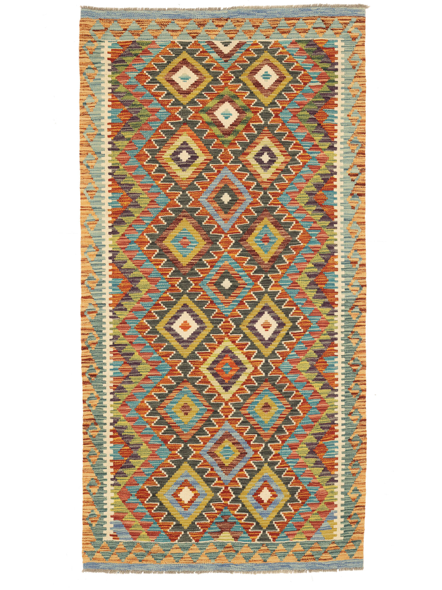 Kelim Afghan Old style Matta 100x198