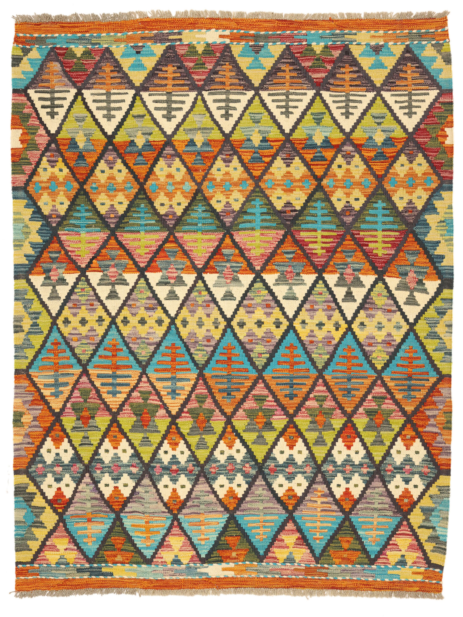 Kelim Afghan Old style Matta 132x174