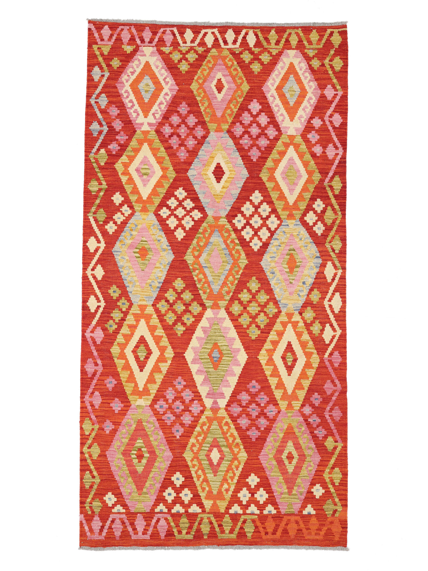 Kelim Afghan Old style Matta 104x209