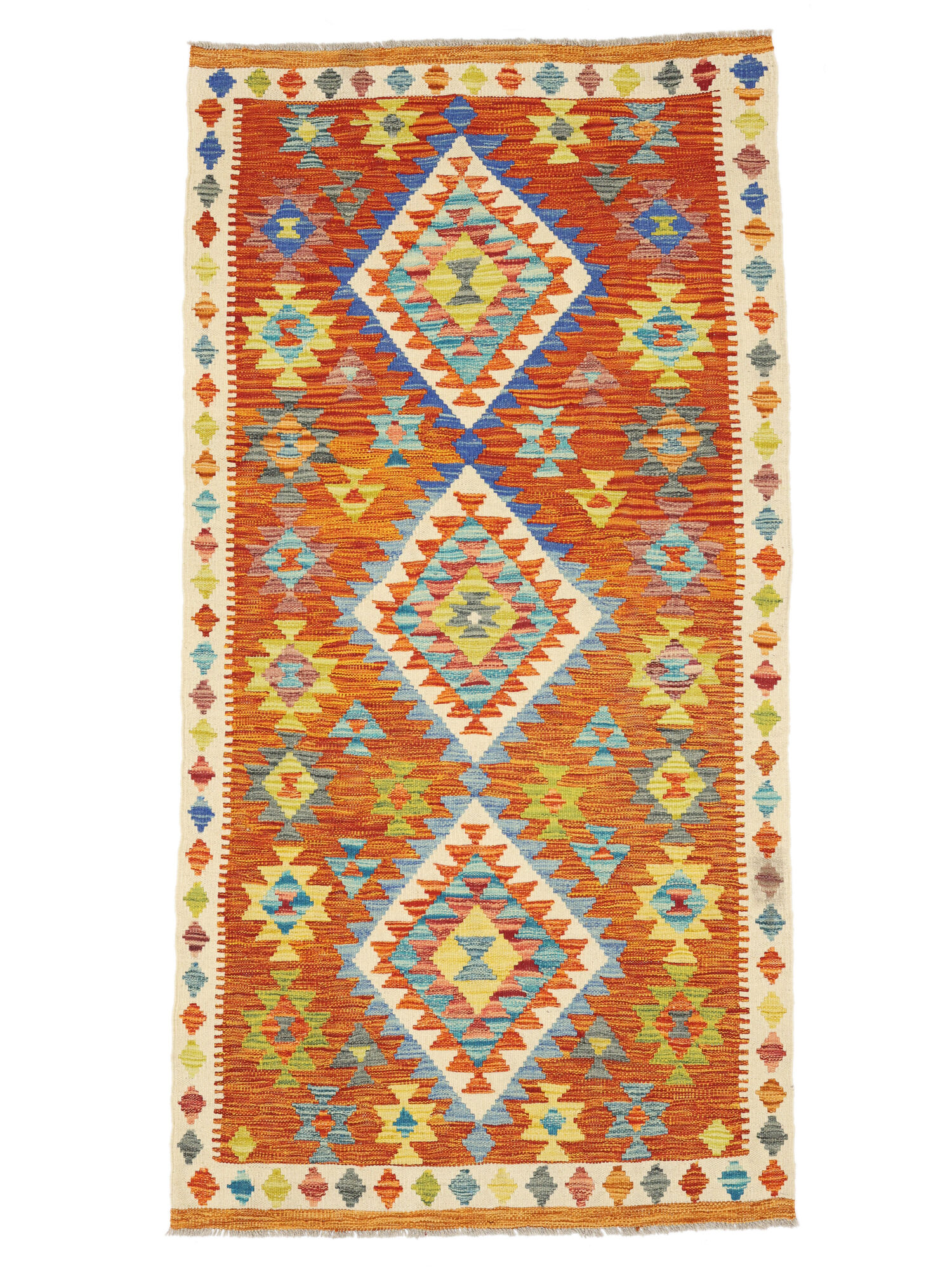 Kelim Afghan Old style Matta 102x199