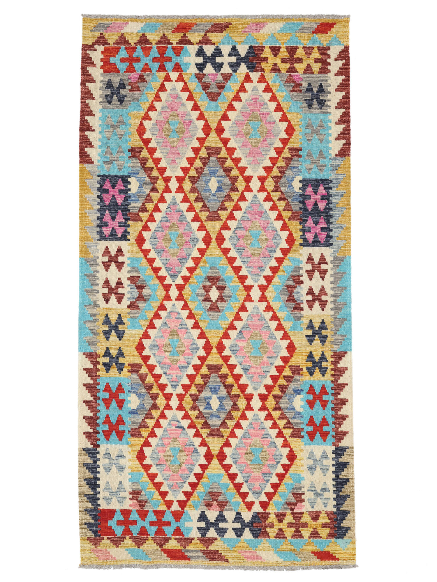 Kelim Afghan Old style Matta 104x207