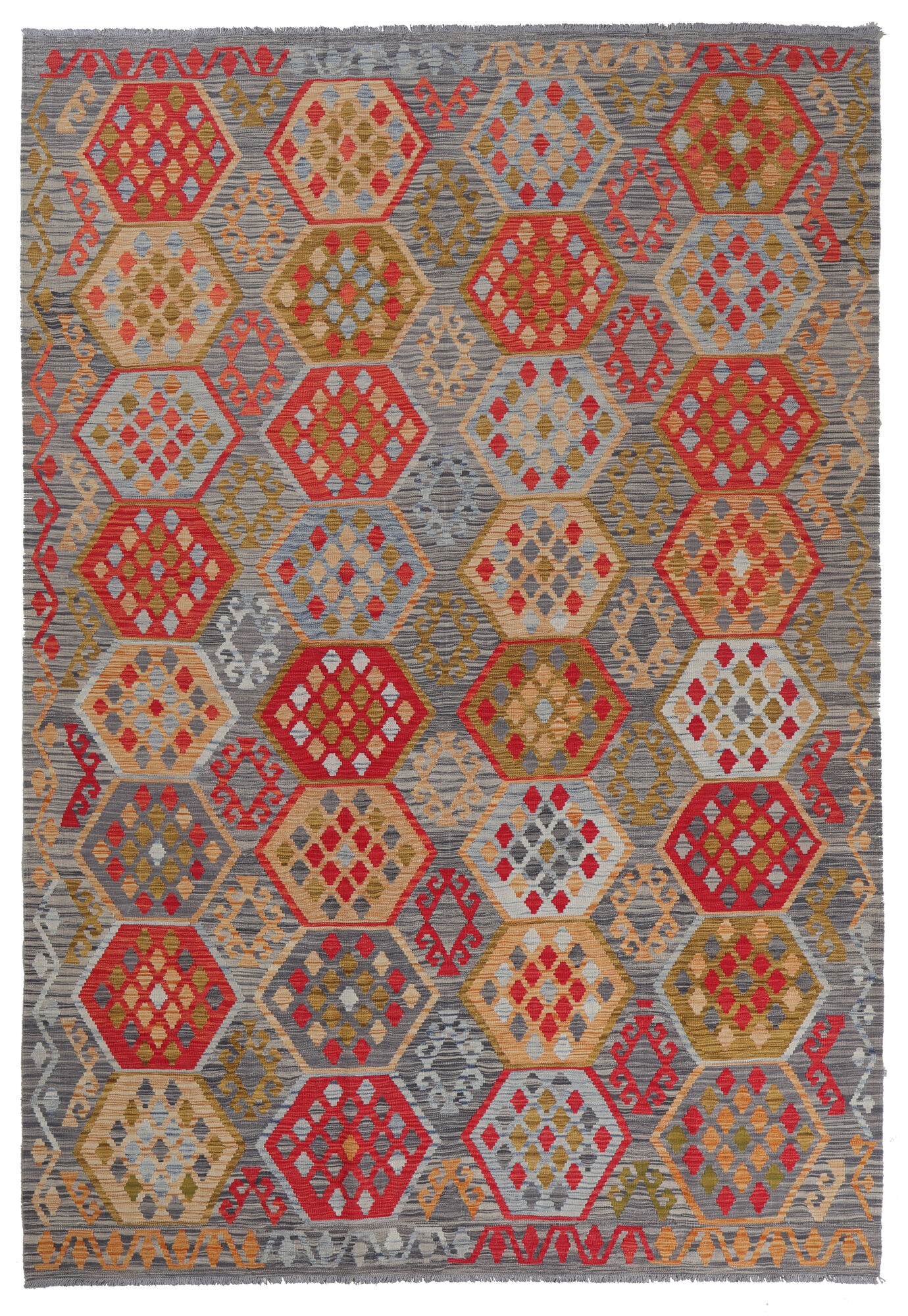 Kelim Afghan Old style Matta 211x307
