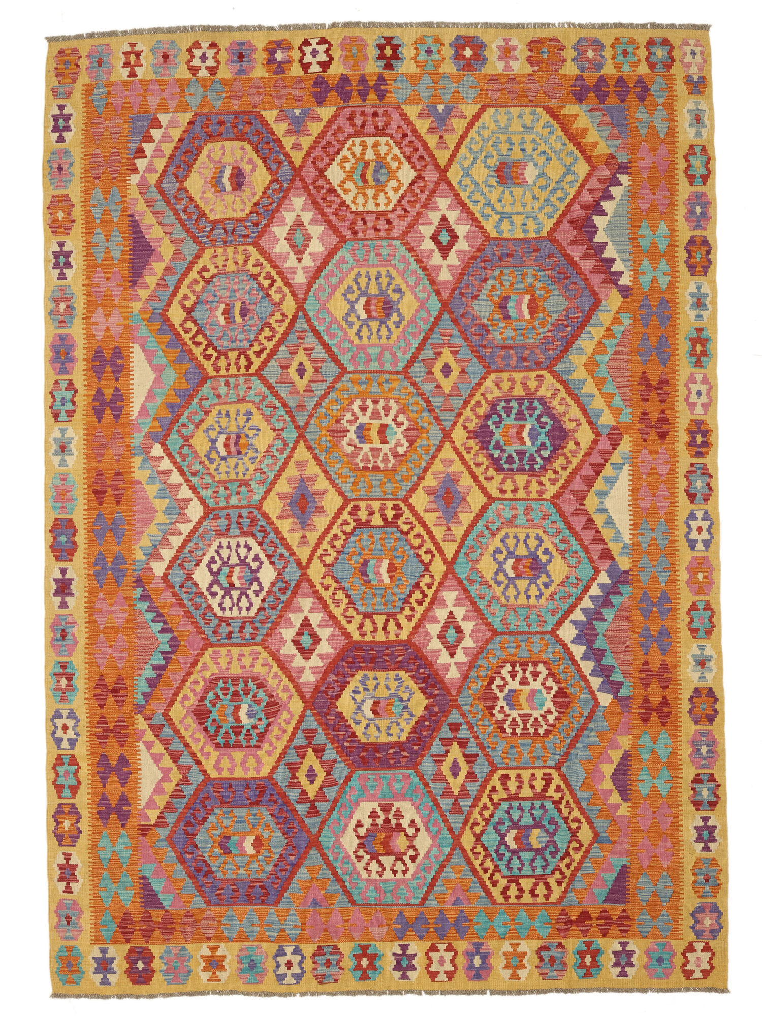 Kelim Afghan Old style Matta 201x286