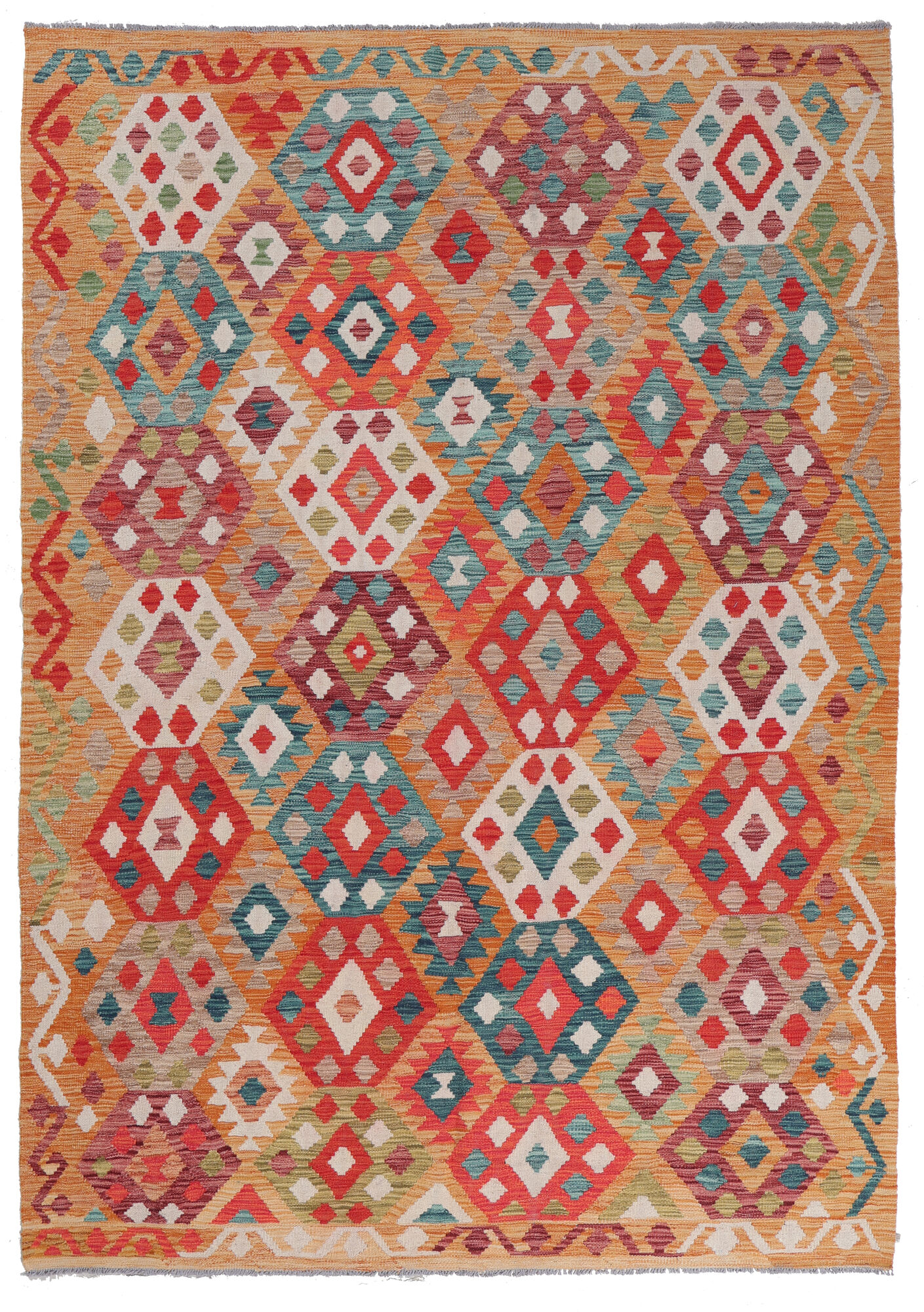 Kelim Afghan Old style Matta 180x255