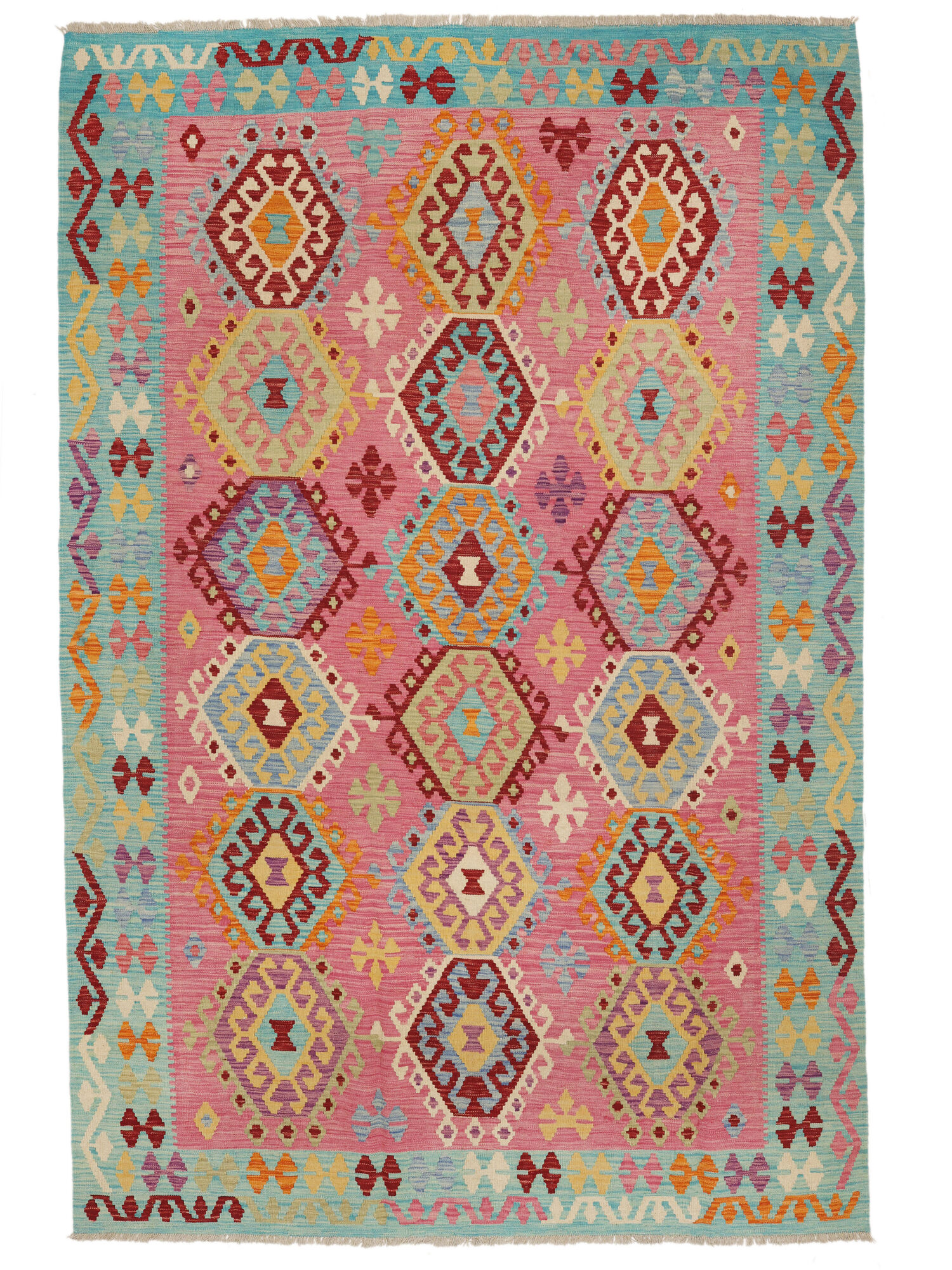 Kelim Afghan Old style Matta 202x300