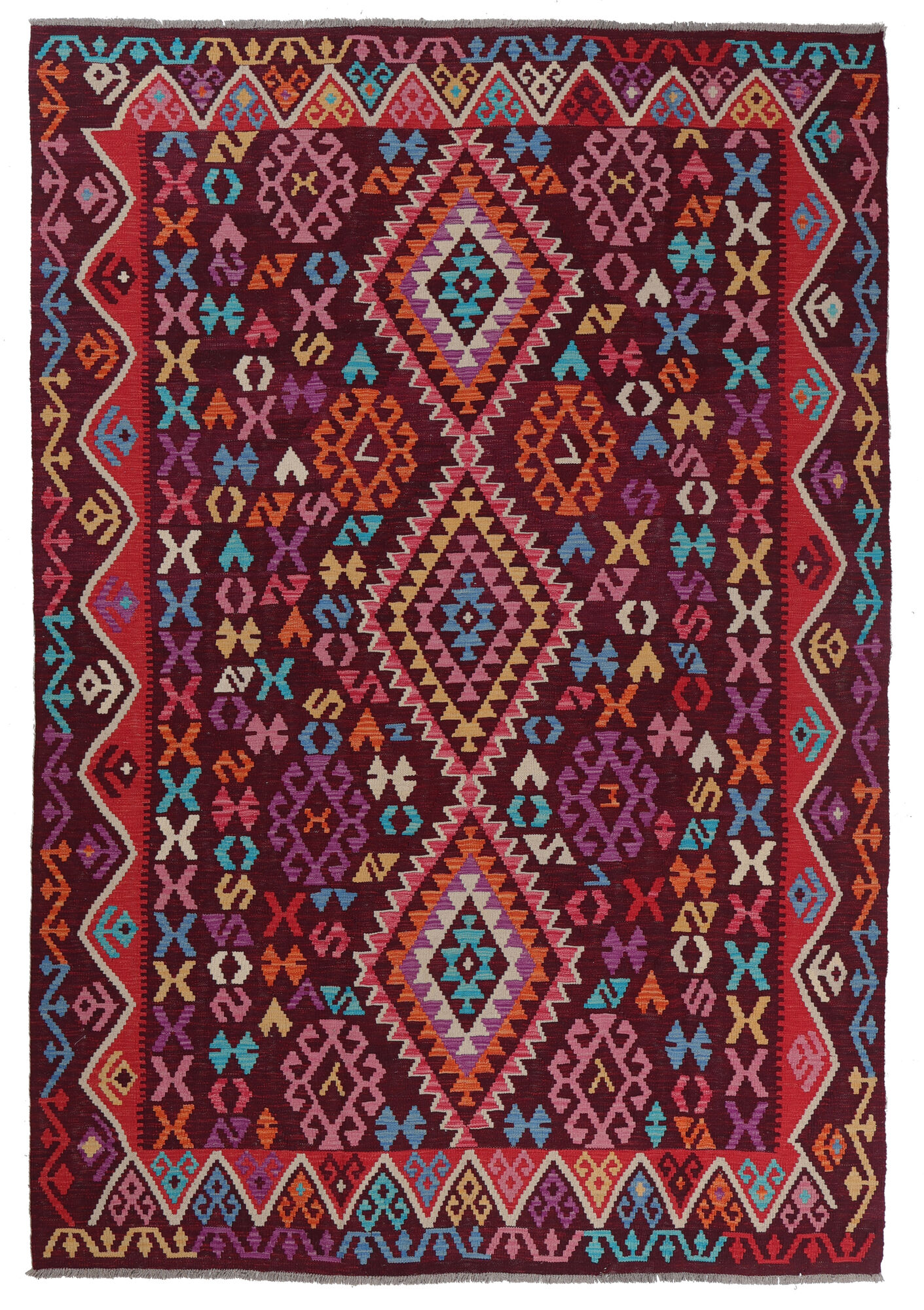 Kelim Afghan Old style Matta 204x297