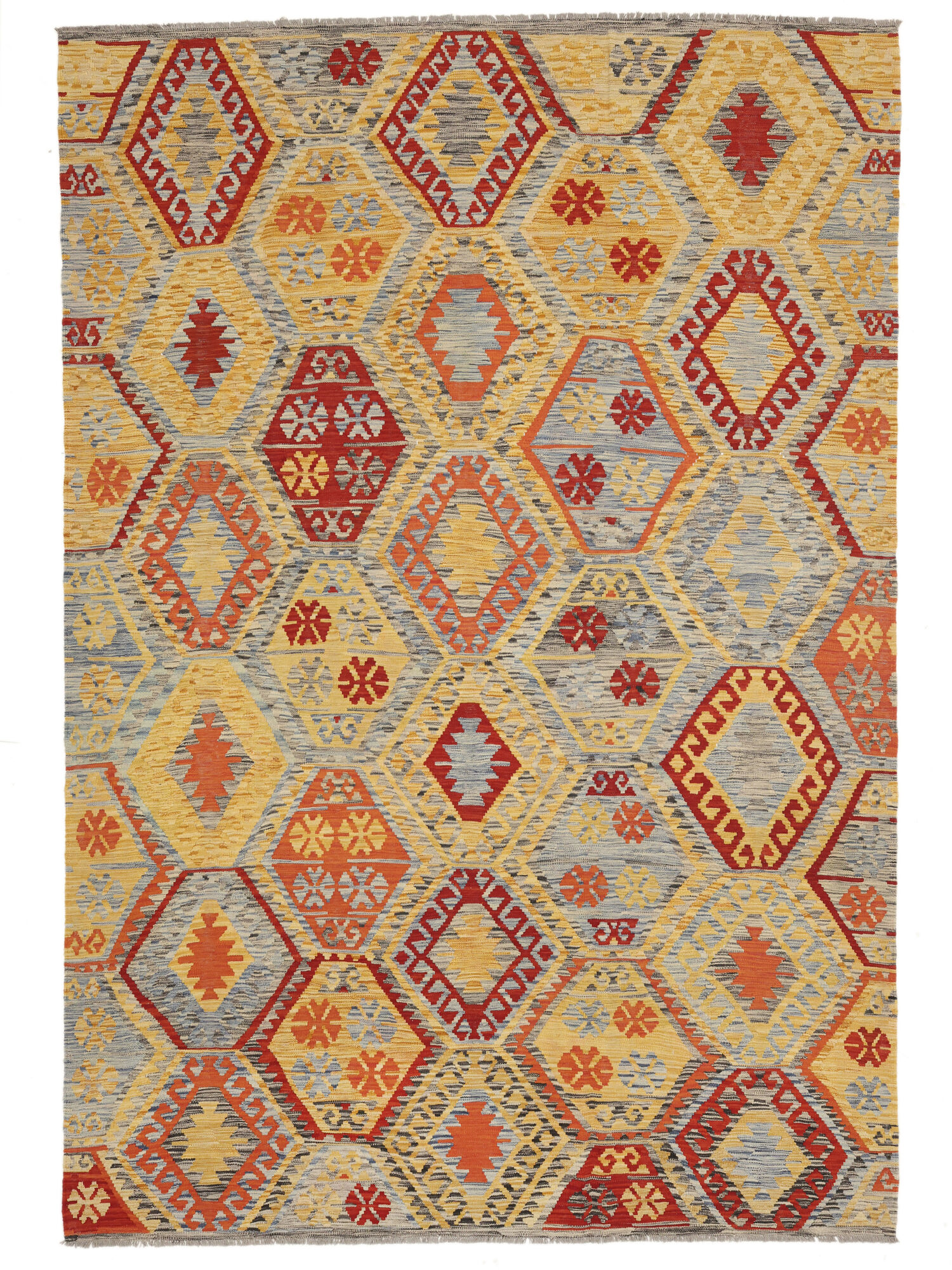 Kelim Afghan Old style Matta 208x306