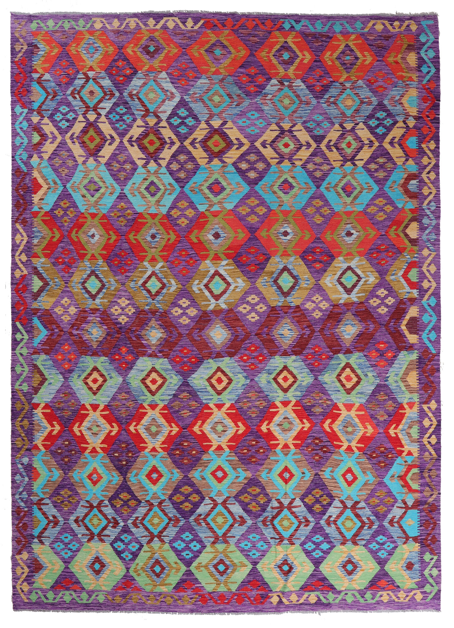 Kelim Afghan Old style Matta 255x361