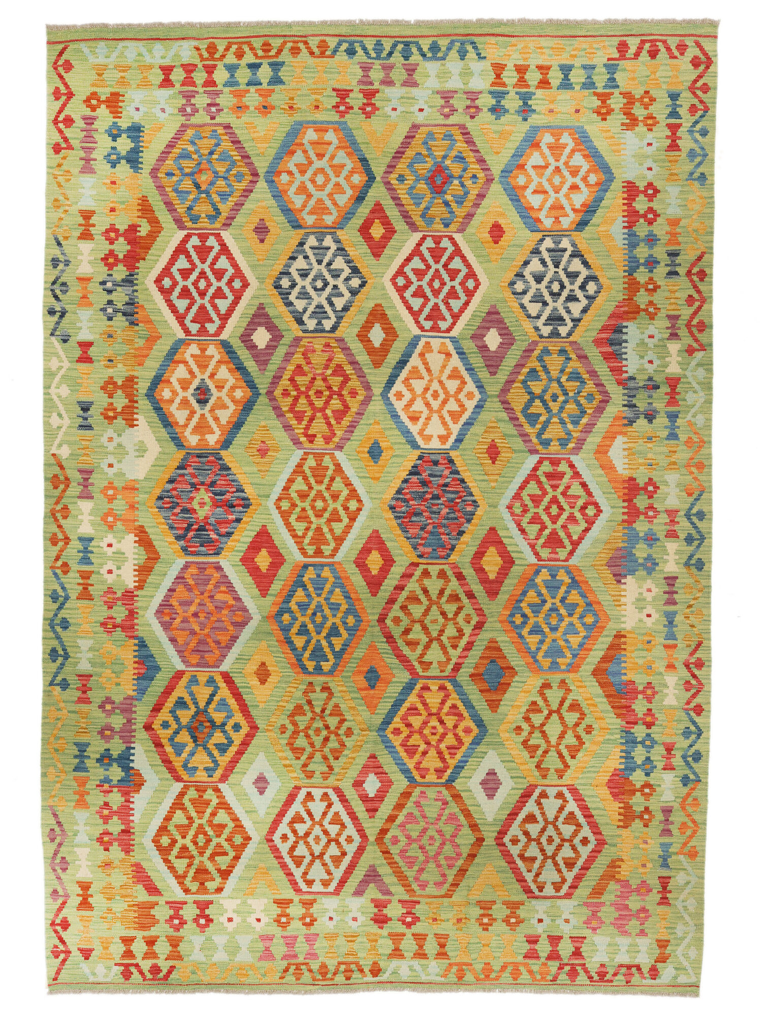 Kelim Afghan Old style Matta 205x296