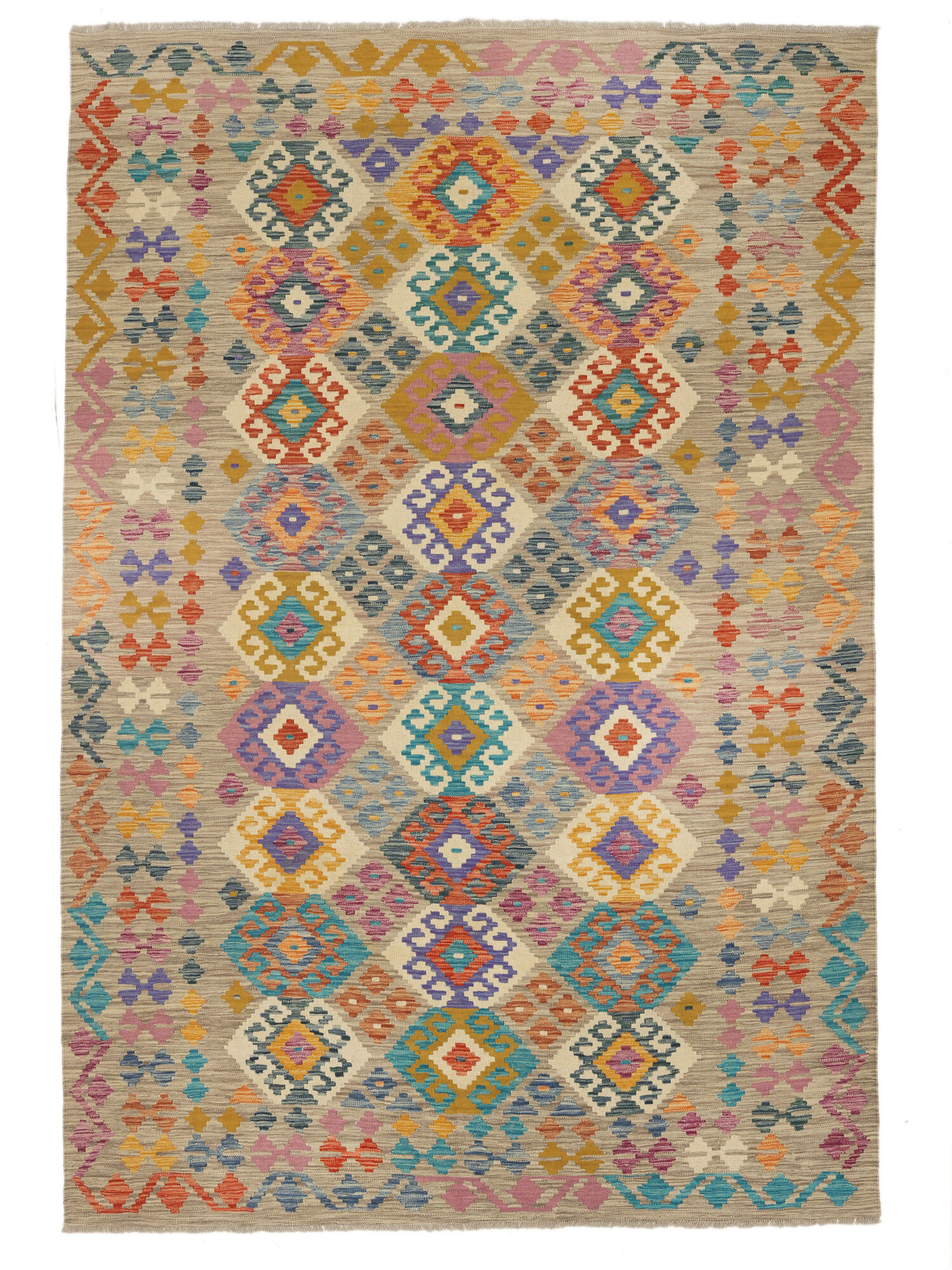 Kelim Afghan Old style Matta 204x302