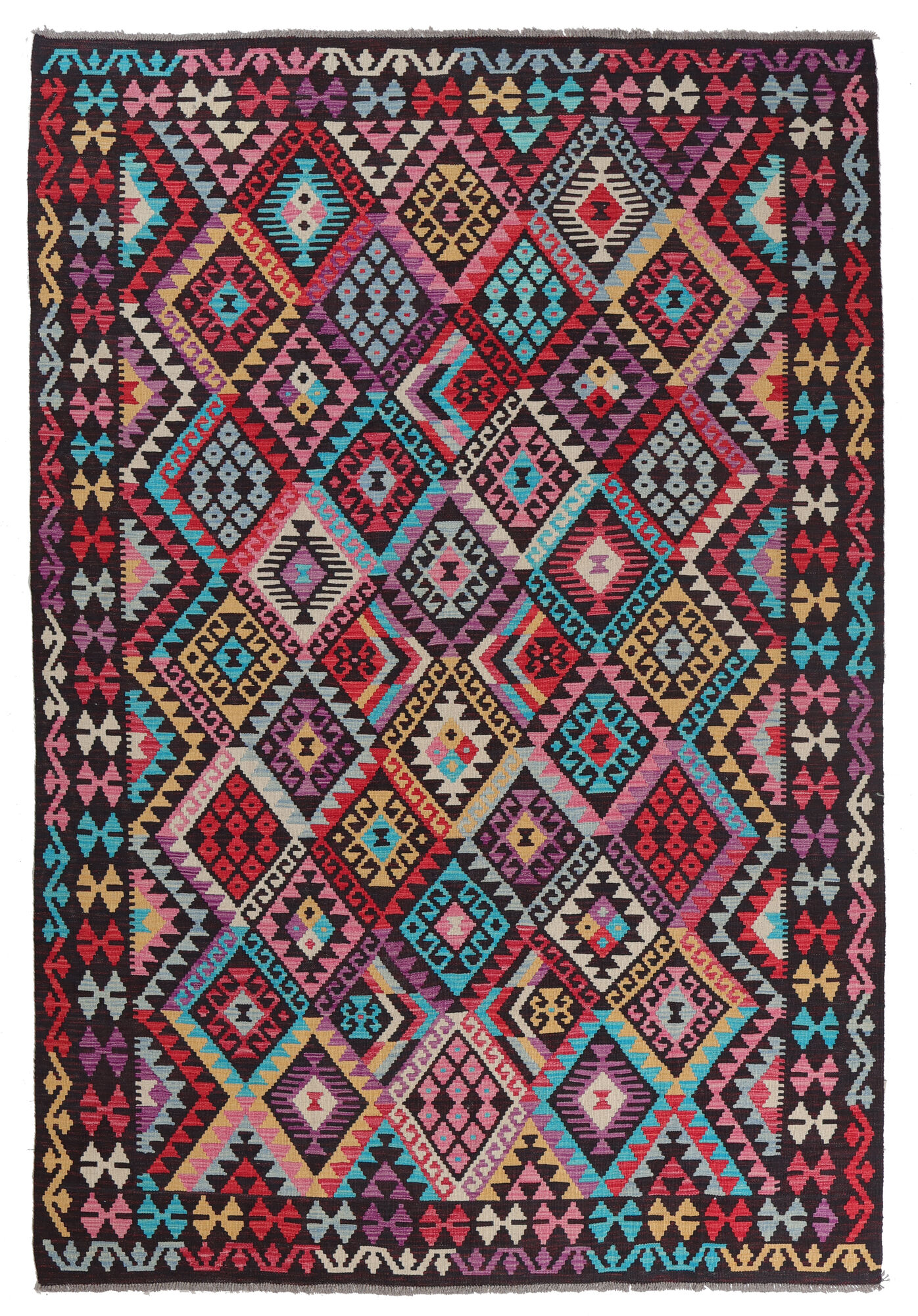 Kelim Afghan Old style Matta 200x291