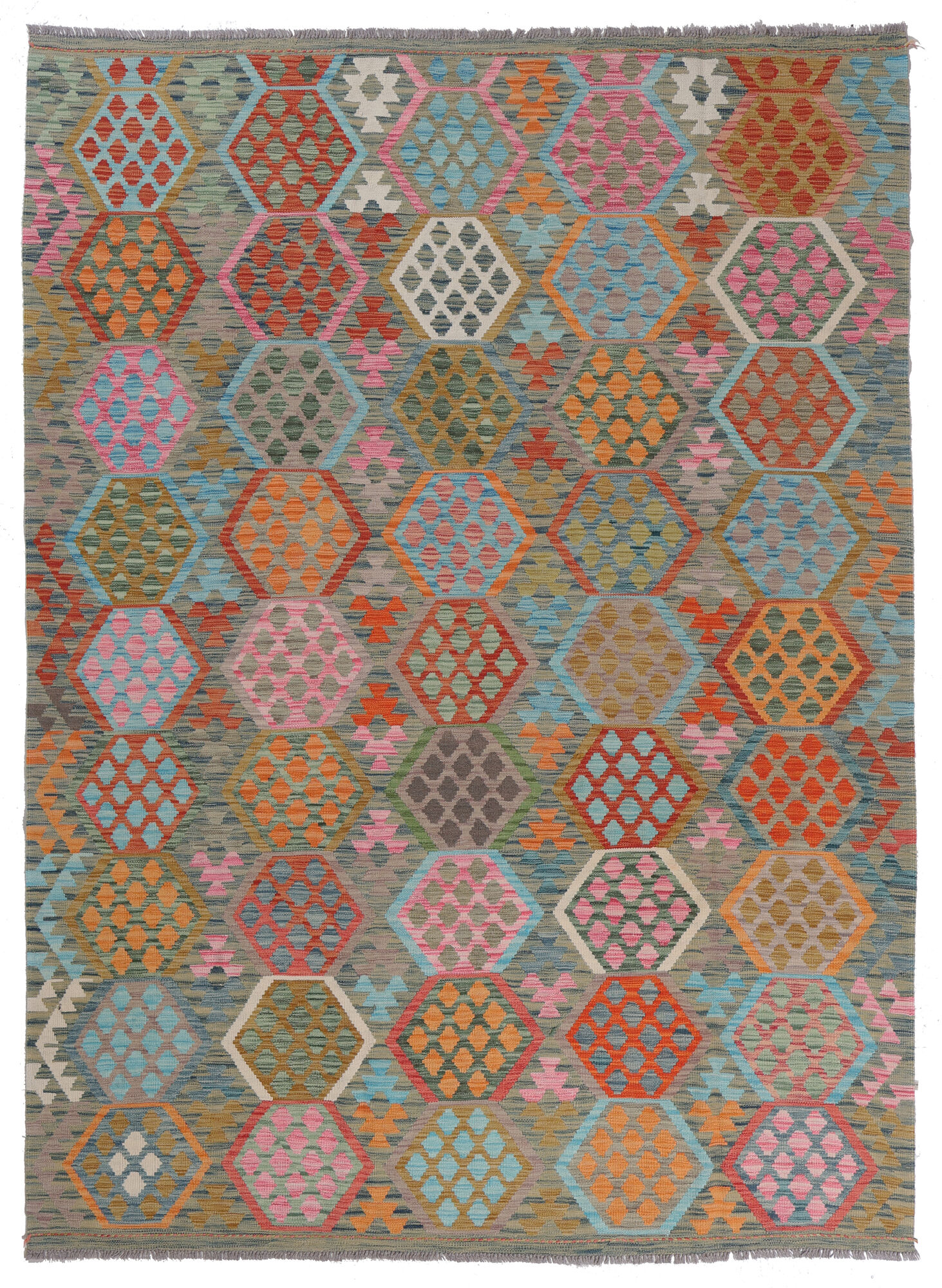Kelim Afghan Old style Matta 215x298