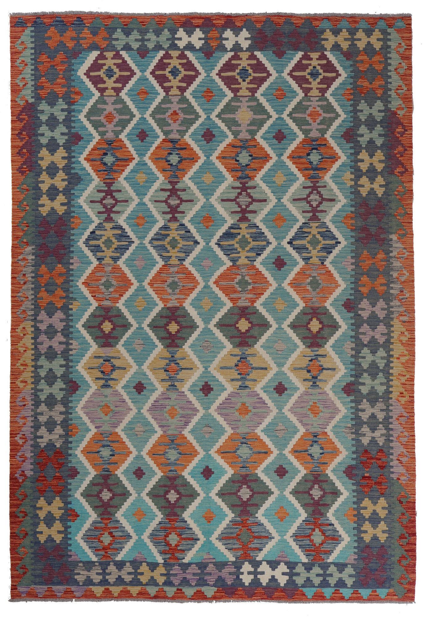 Kelim Afghan Old style Matta 200x294